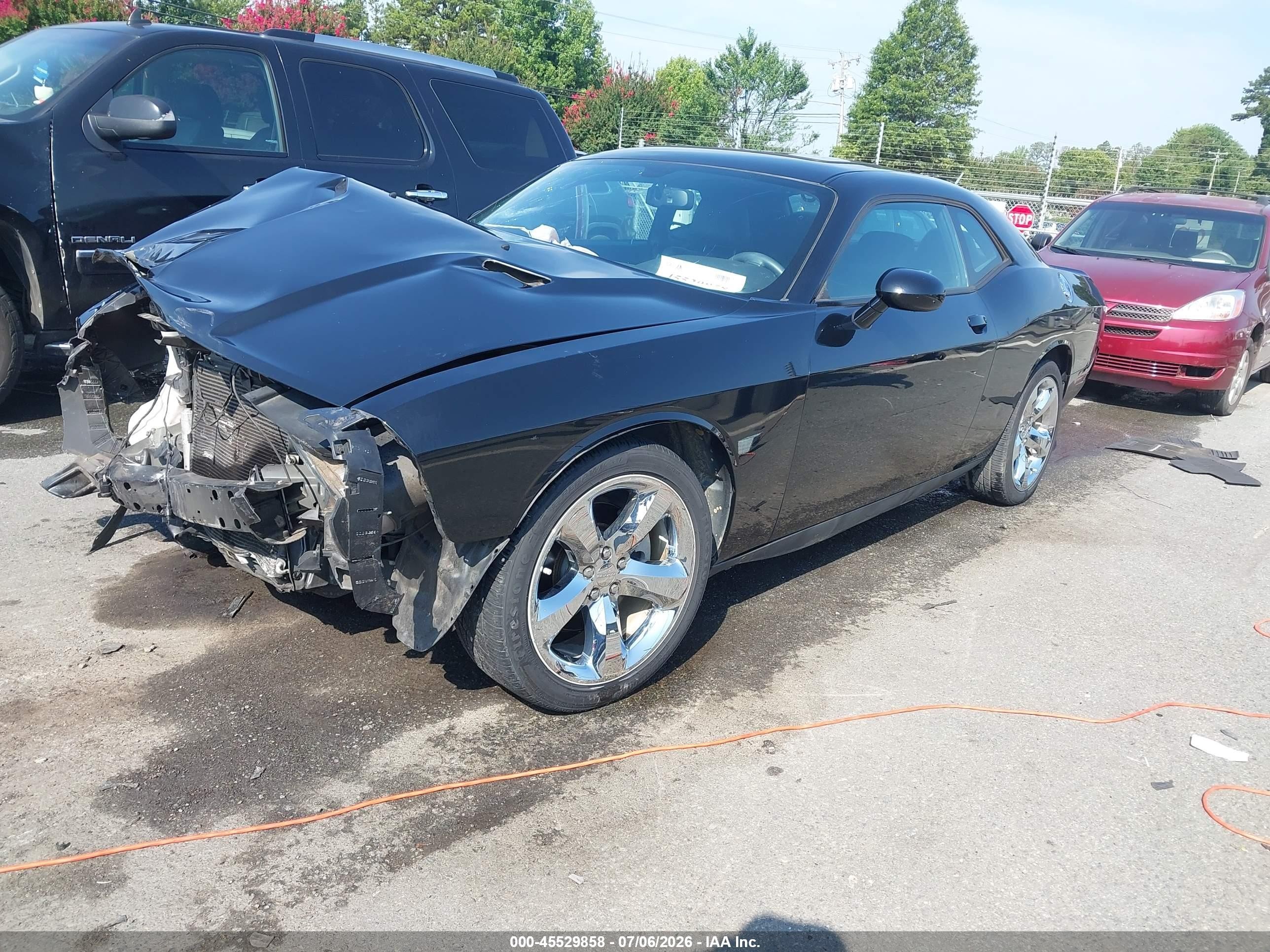 2014 Dodge Challenger Sxt Черный vin: 2C3CDYAG2EH225958