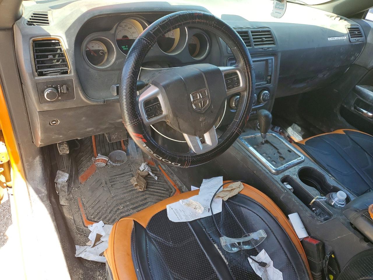 2014 Dodge Challenger Sxt Orange vin: 2C3CDYAG2EH244817