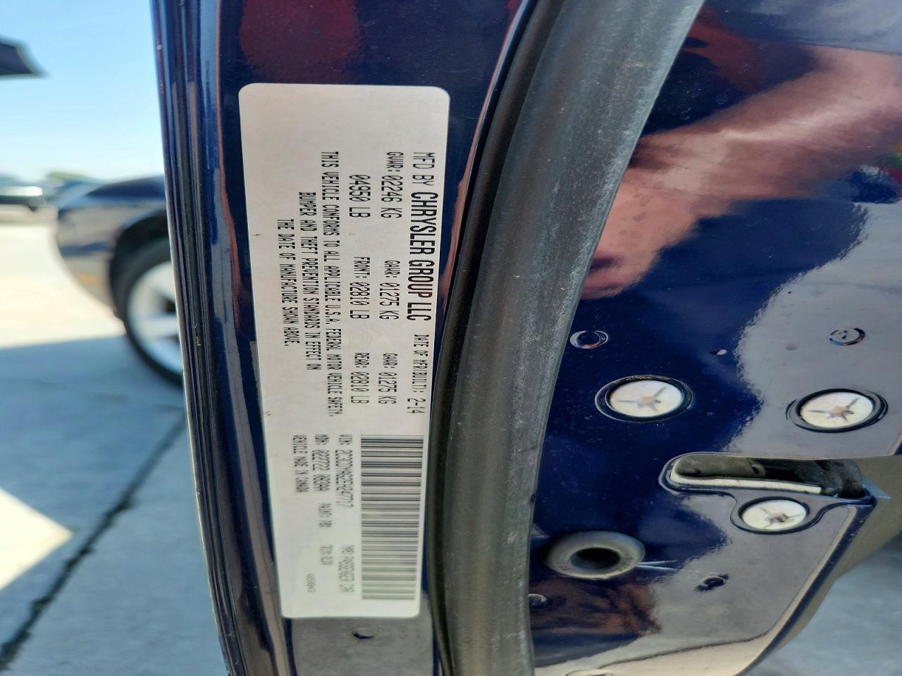 2014 Dodge Challenger Sxt Blue vin: 2C3CDYAG2EH247717