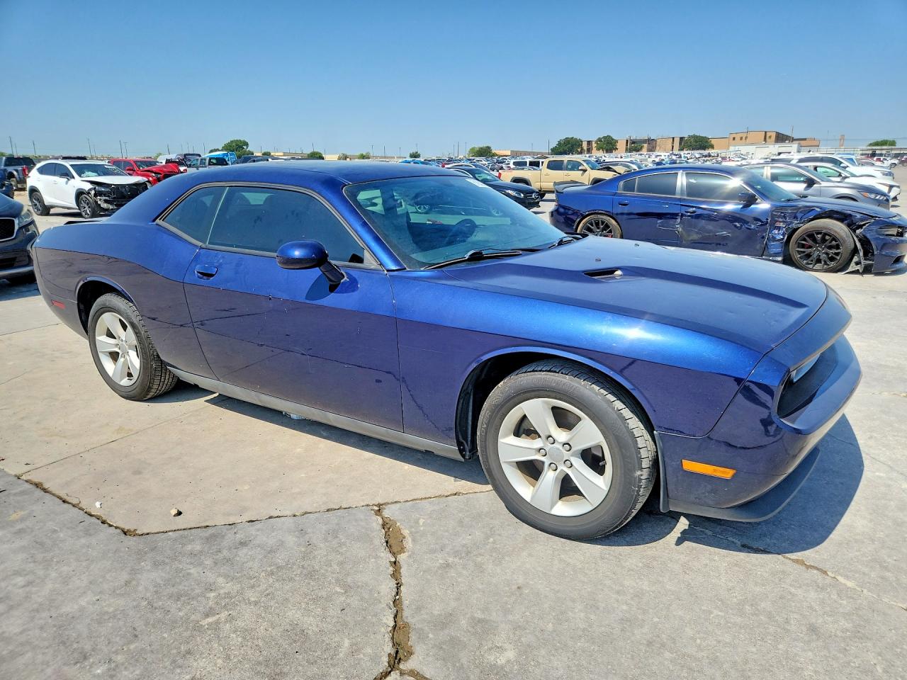 2014 Dodge Challenger Sxt Blue vin: 2C3CDYAG2EH247717