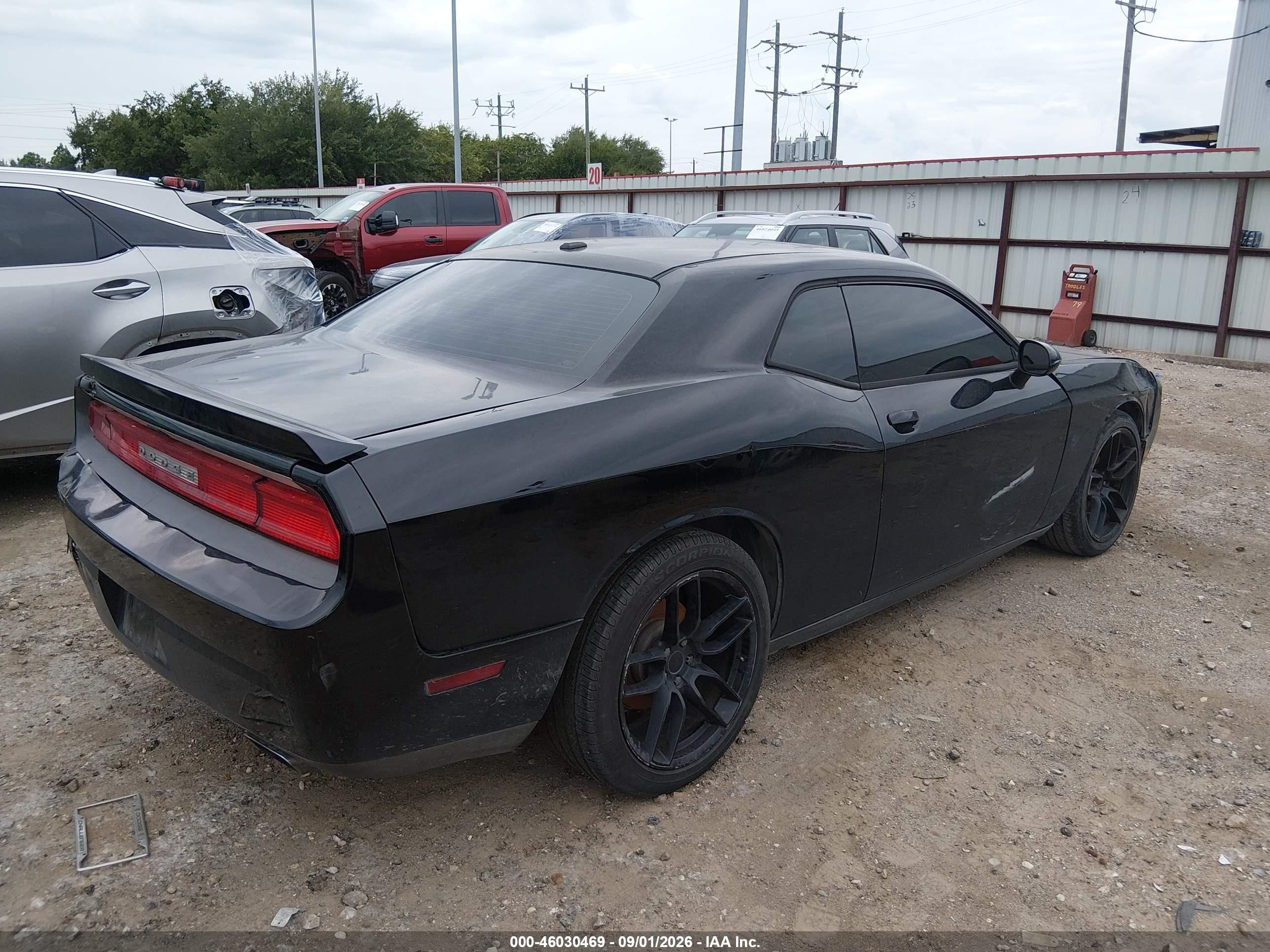 2012 Dodge Challenger Sxt Black vin: 2C3CDYAG3CH269514