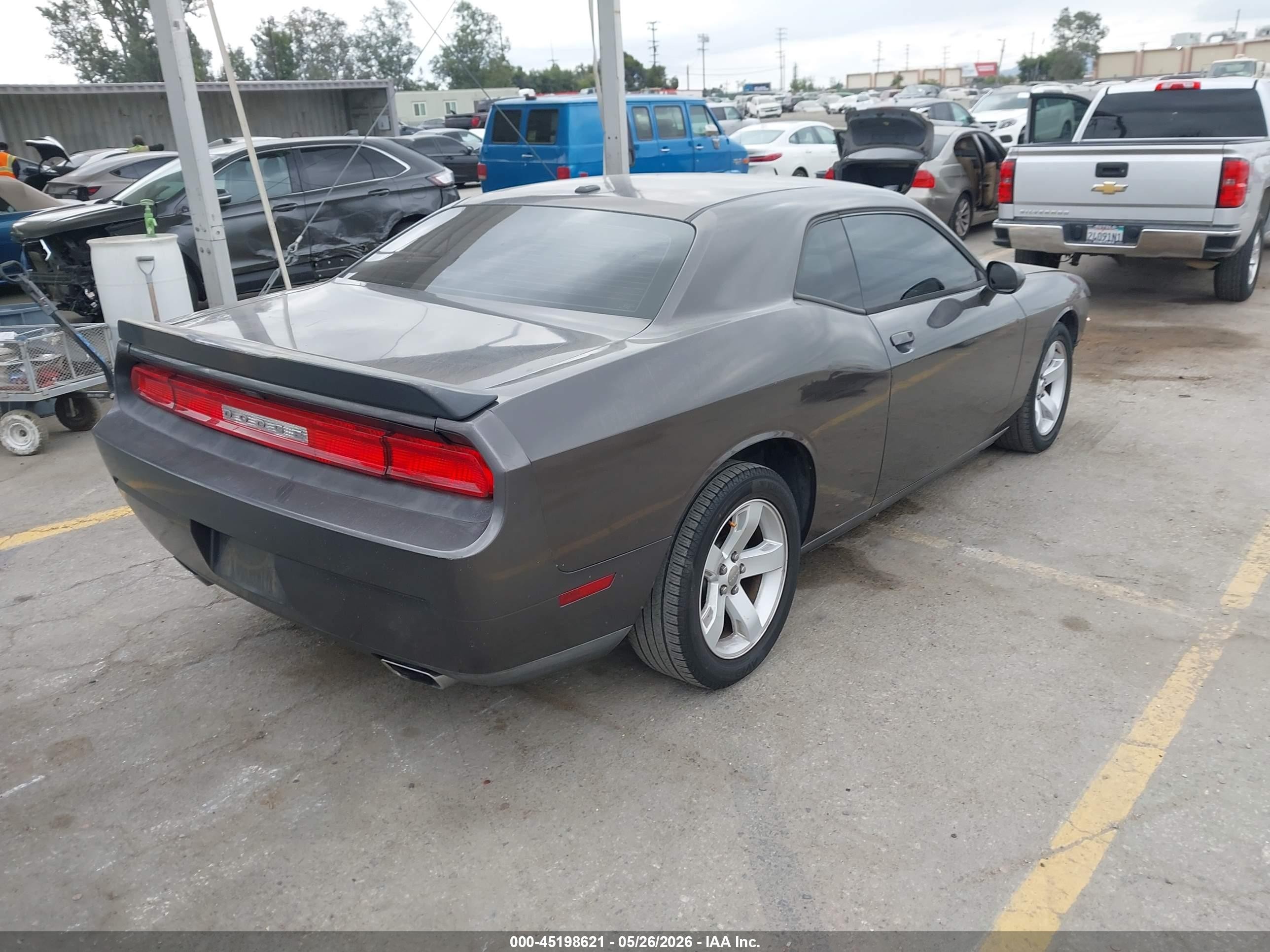 2013 Dodge Challenger Sxt Gray vin: 2C3CDYAG3DH511929