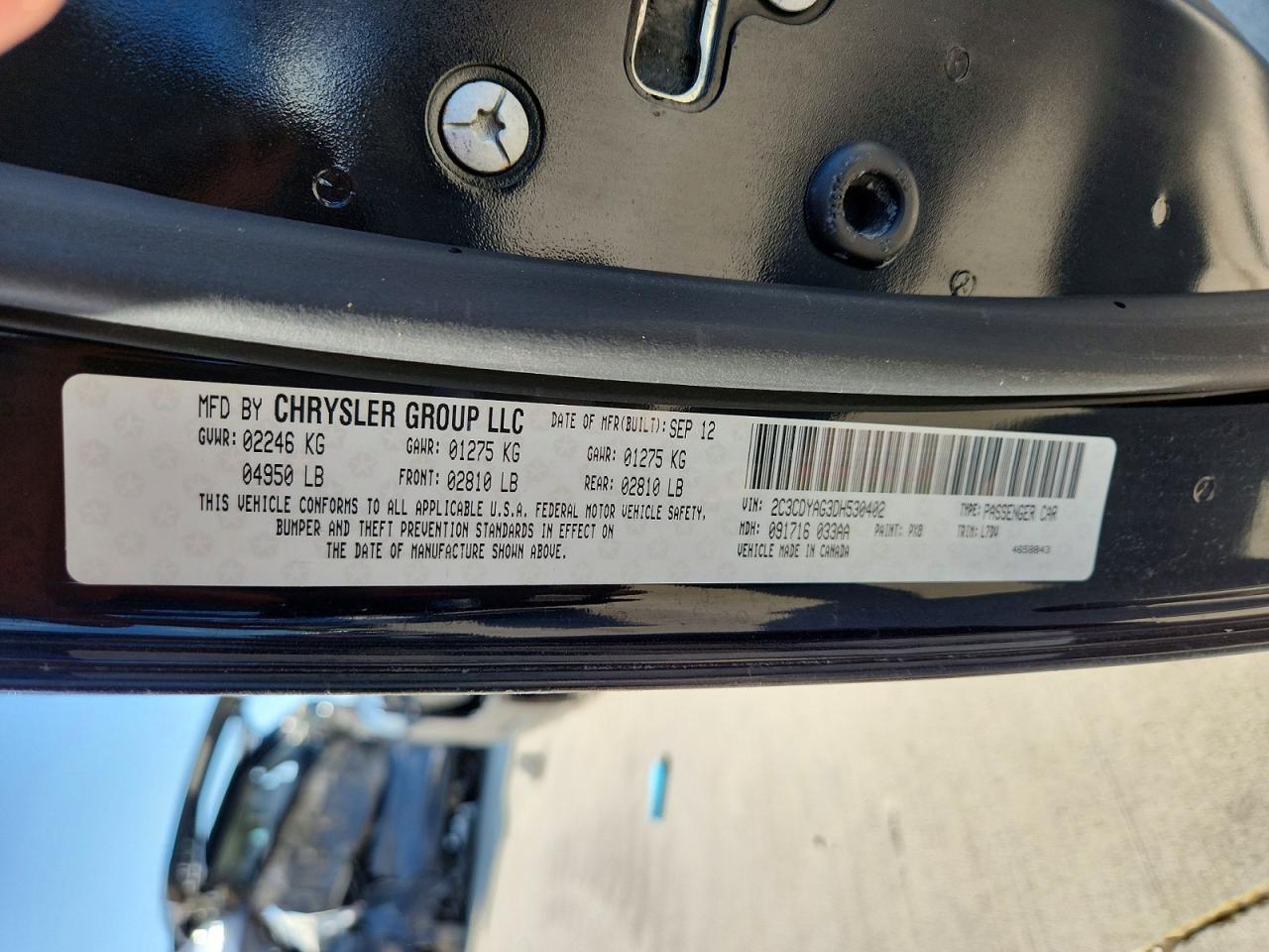 2013 Dodge Challenger Sxt Black vin: 2C3CDYAG3DH530402