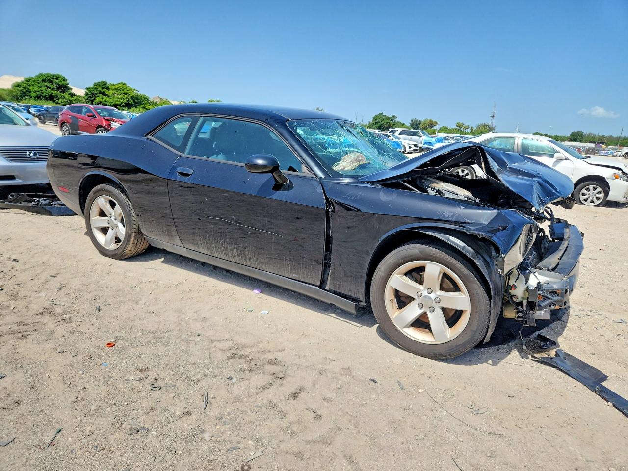 2013 Dodge Challenger Sxt Black vin: 2C3CDYAG3DH669882