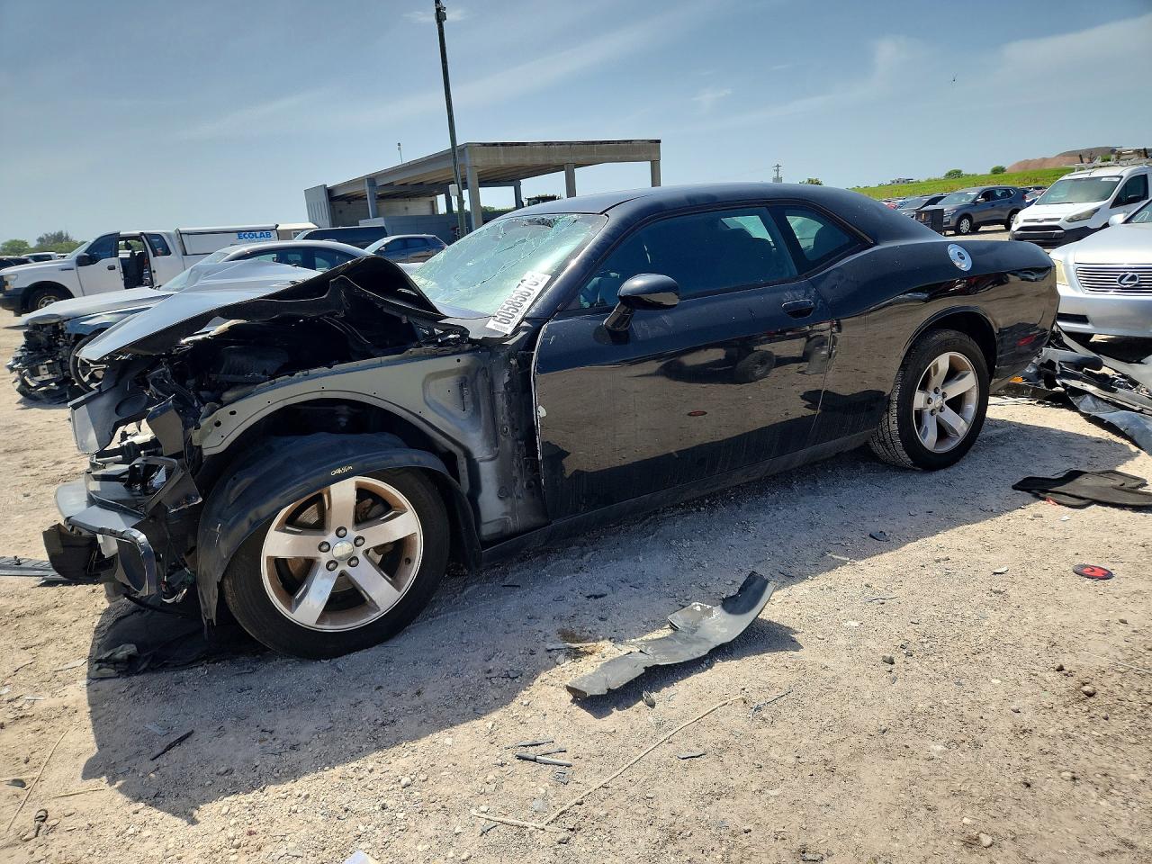 2013 Dodge Challenger Sxt Black vin: 2C3CDYAG3DH669882