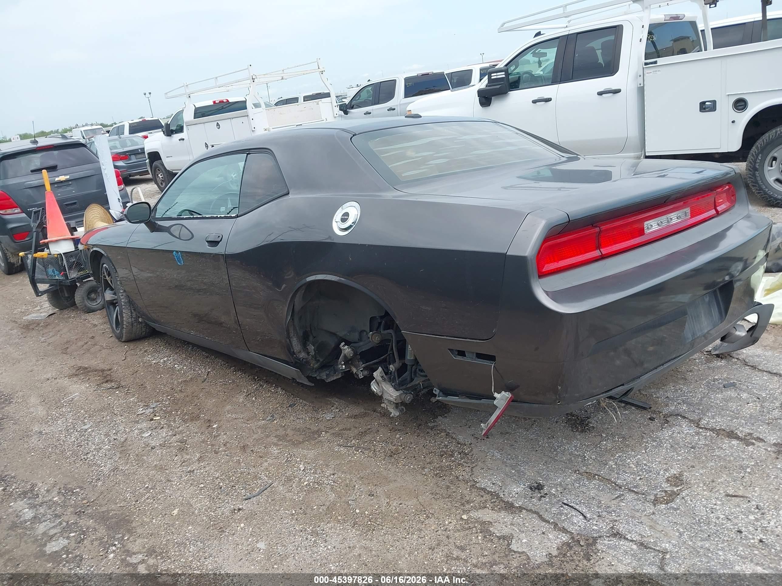 2013 Dodge Challenger Sxt Gray vin: 2C3CDYAG3DH679280