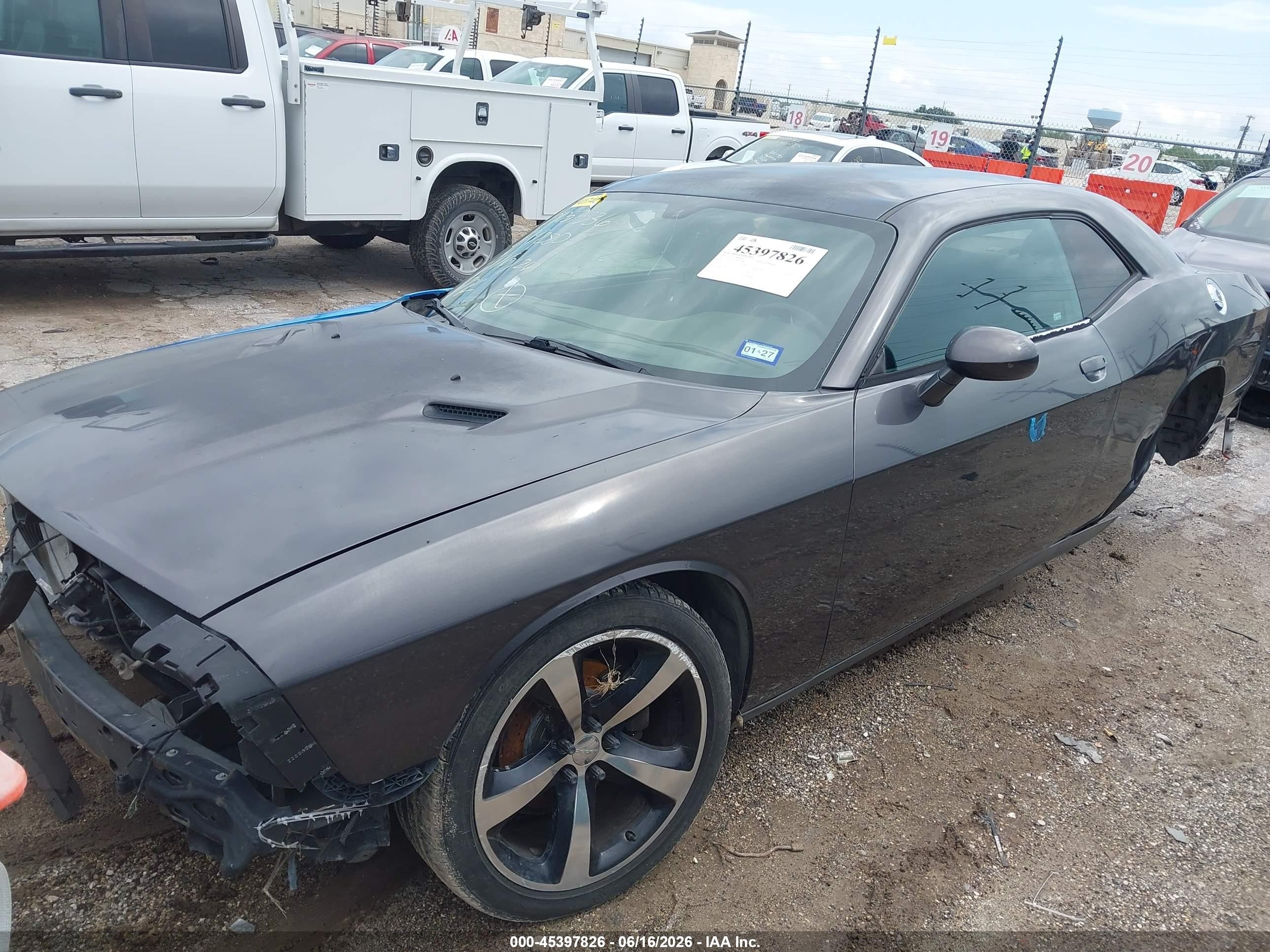 2013 Dodge Challenger Sxt Gray vin: 2C3CDYAG3DH679280
