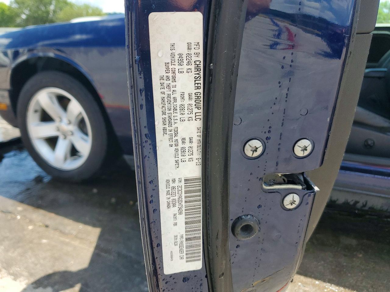 2013 Dodge Challenger Sxt Blue vin: 2C3CDYAG3DH734200