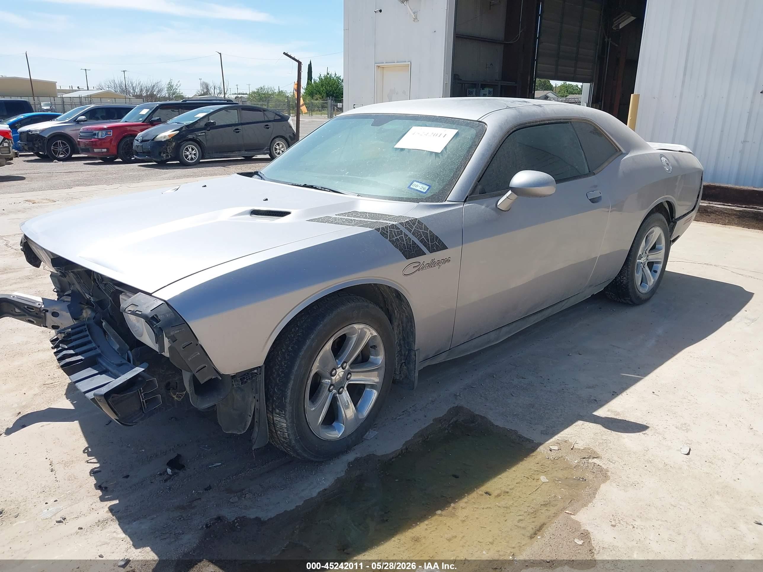 2014 Dodge Challenger Sxt Silver vin: 2C3CDYAG3EH112181