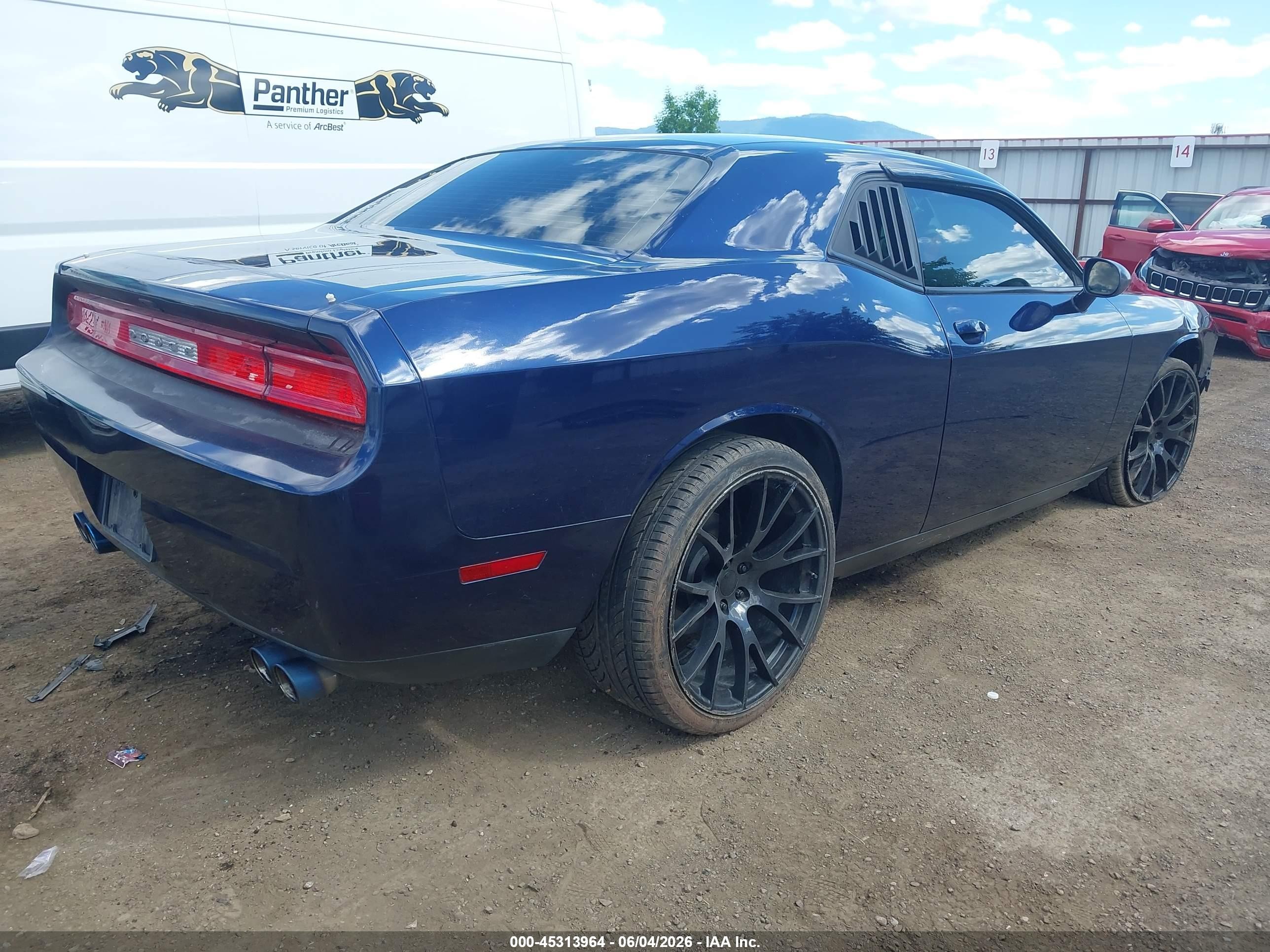 2014 Dodge Challenger Sxt Dark Blue vin: 2C3CDYAG3EH208604