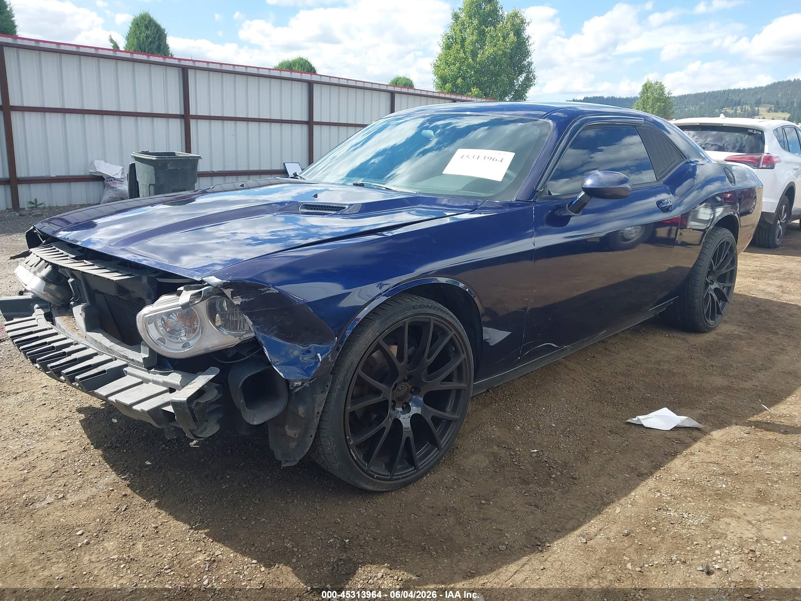 2014 Dodge Challenger Sxt Dark Blue vin: 2C3CDYAG3EH208604