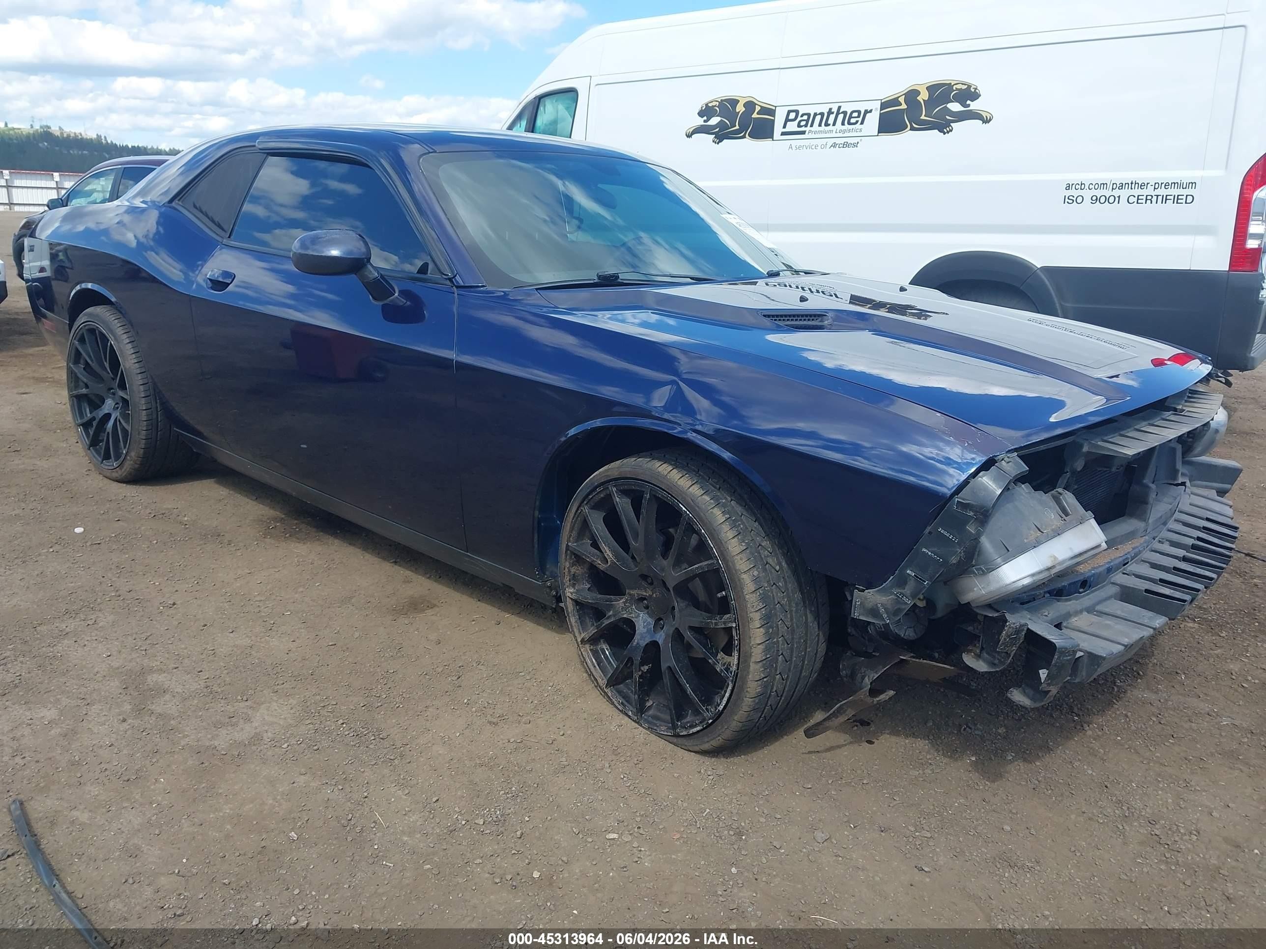 2014 Dodge Challenger Sxt Dark Blue vin: 2C3CDYAG3EH208604