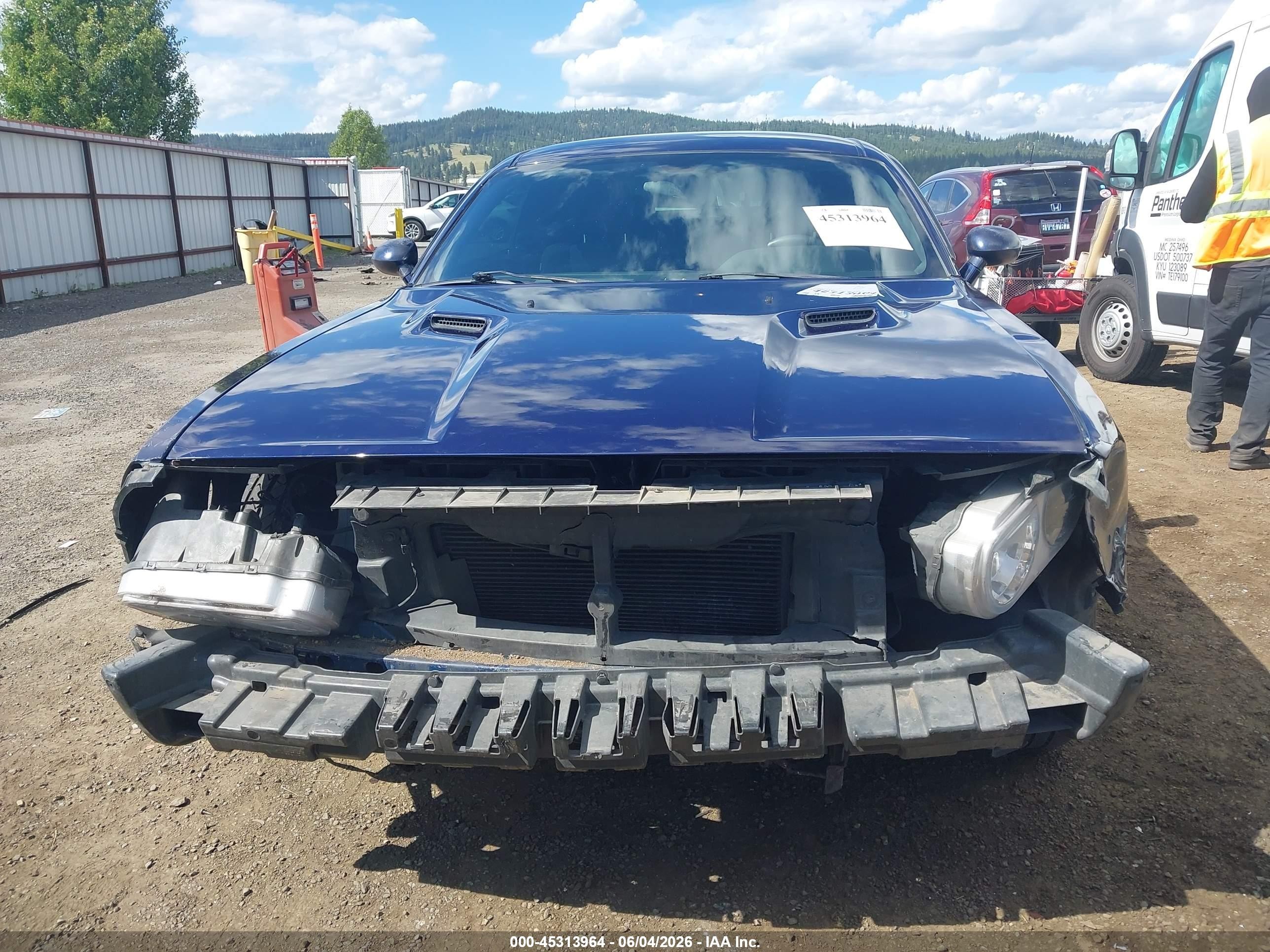 2014 Dodge Challenger Sxt Dark Blue vin: 2C3CDYAG3EH208604