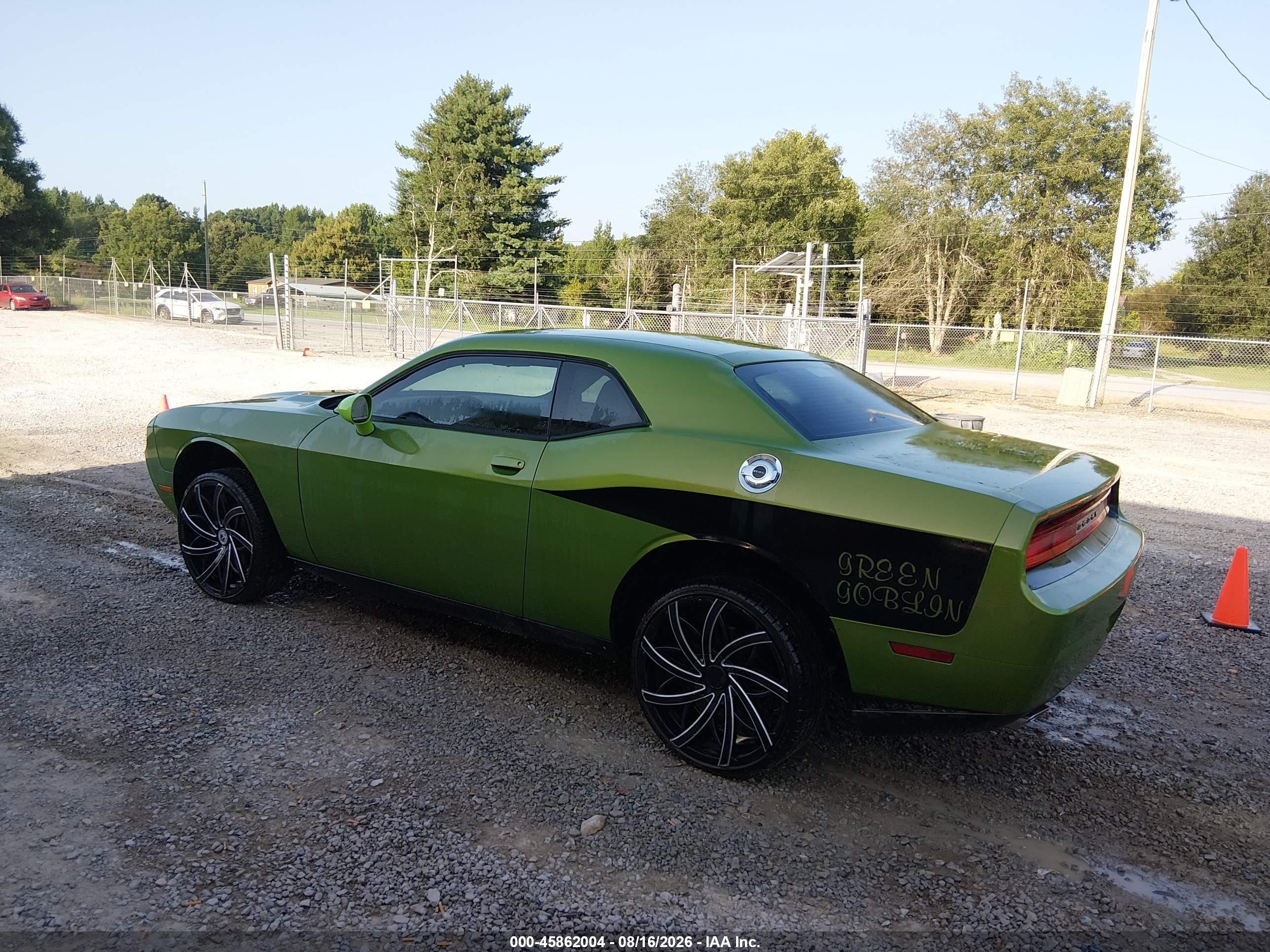 2014 Dodge Challenger Sxt Зеленый vin: 2C3CDYAG3EH214581