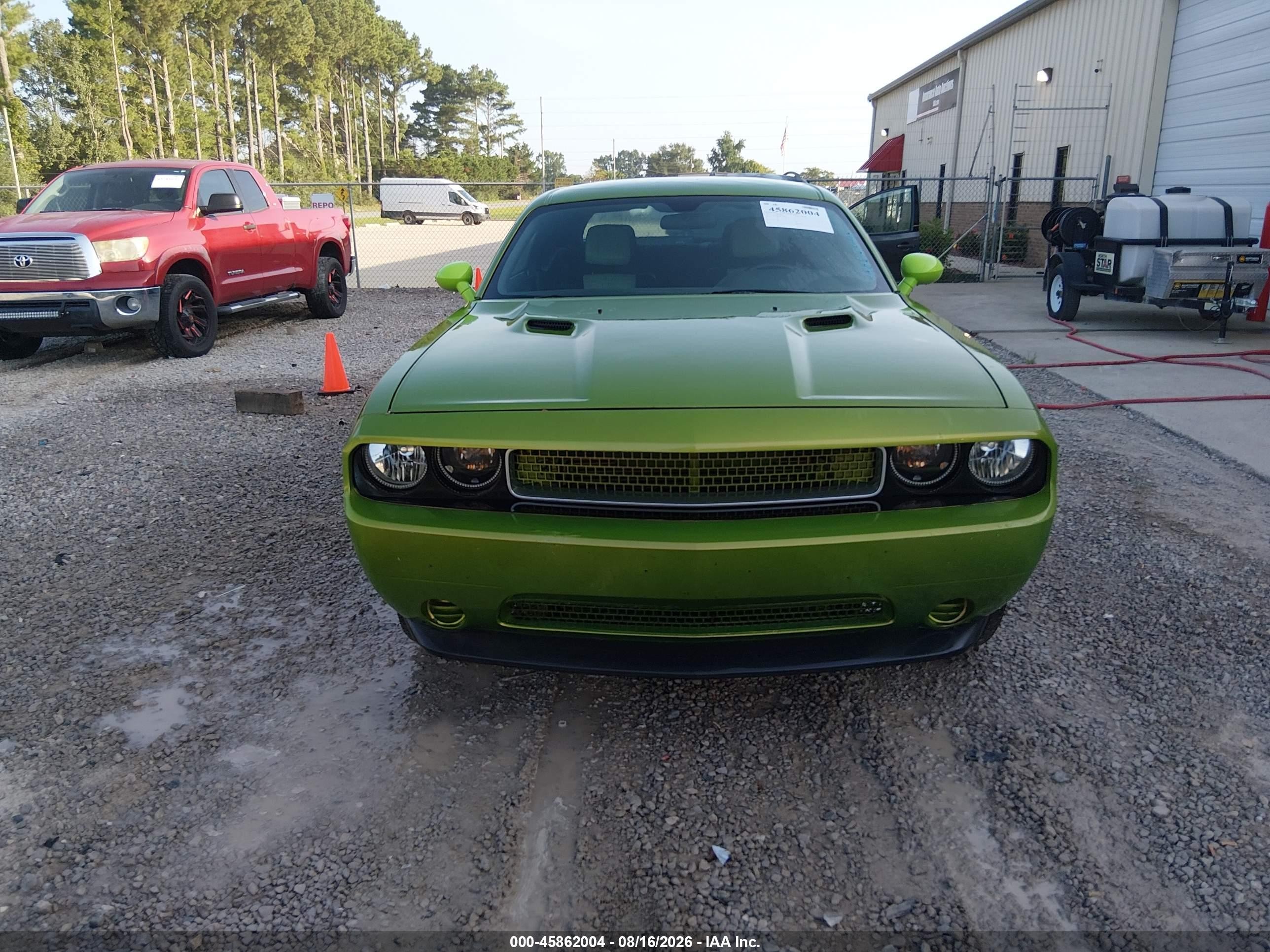 2014 Dodge Challenger Sxt Зеленый vin: 2C3CDYAG3EH214581