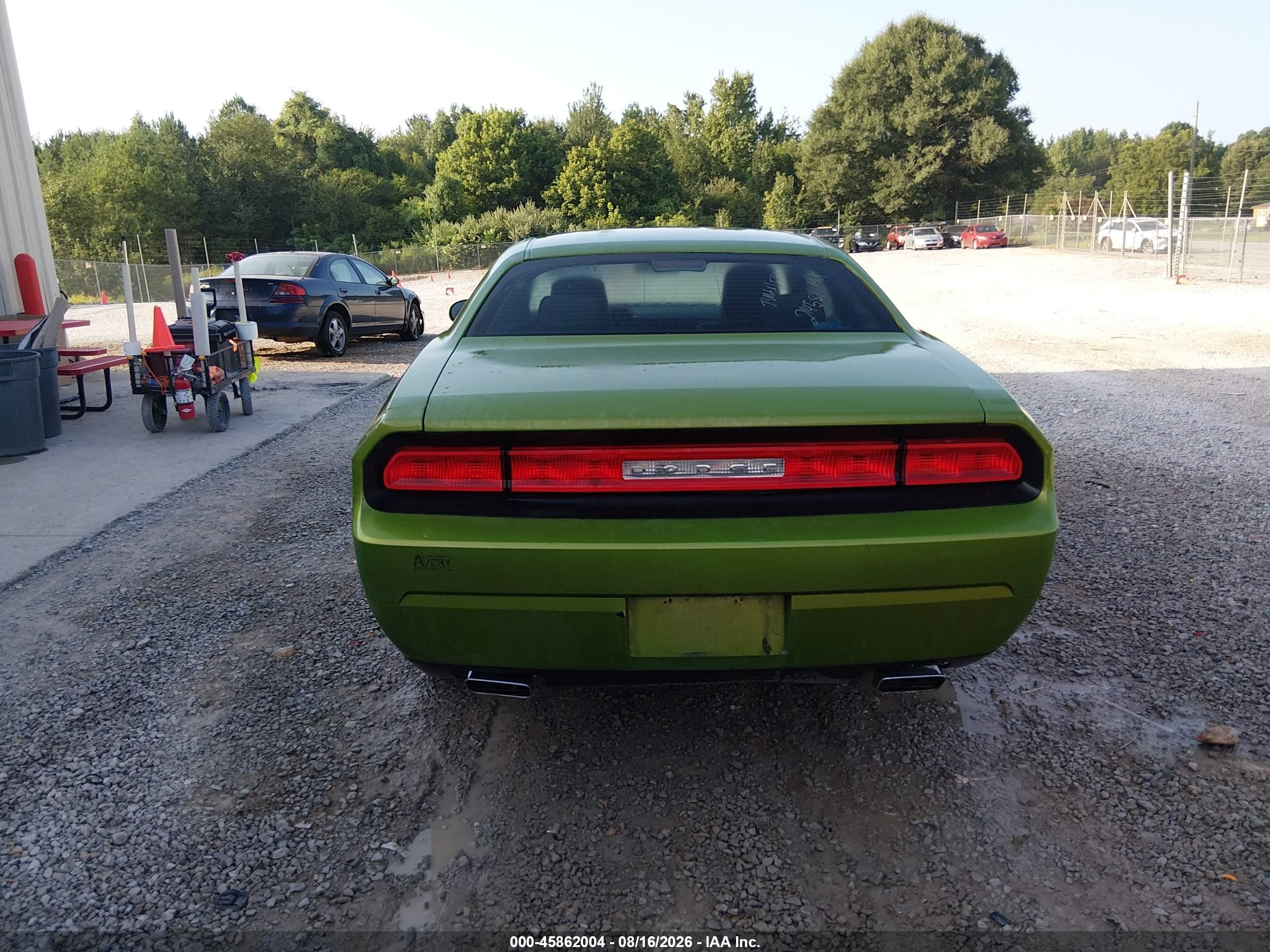 2014 Dodge Challenger Sxt Зеленый vin: 2C3CDYAG3EH214581
