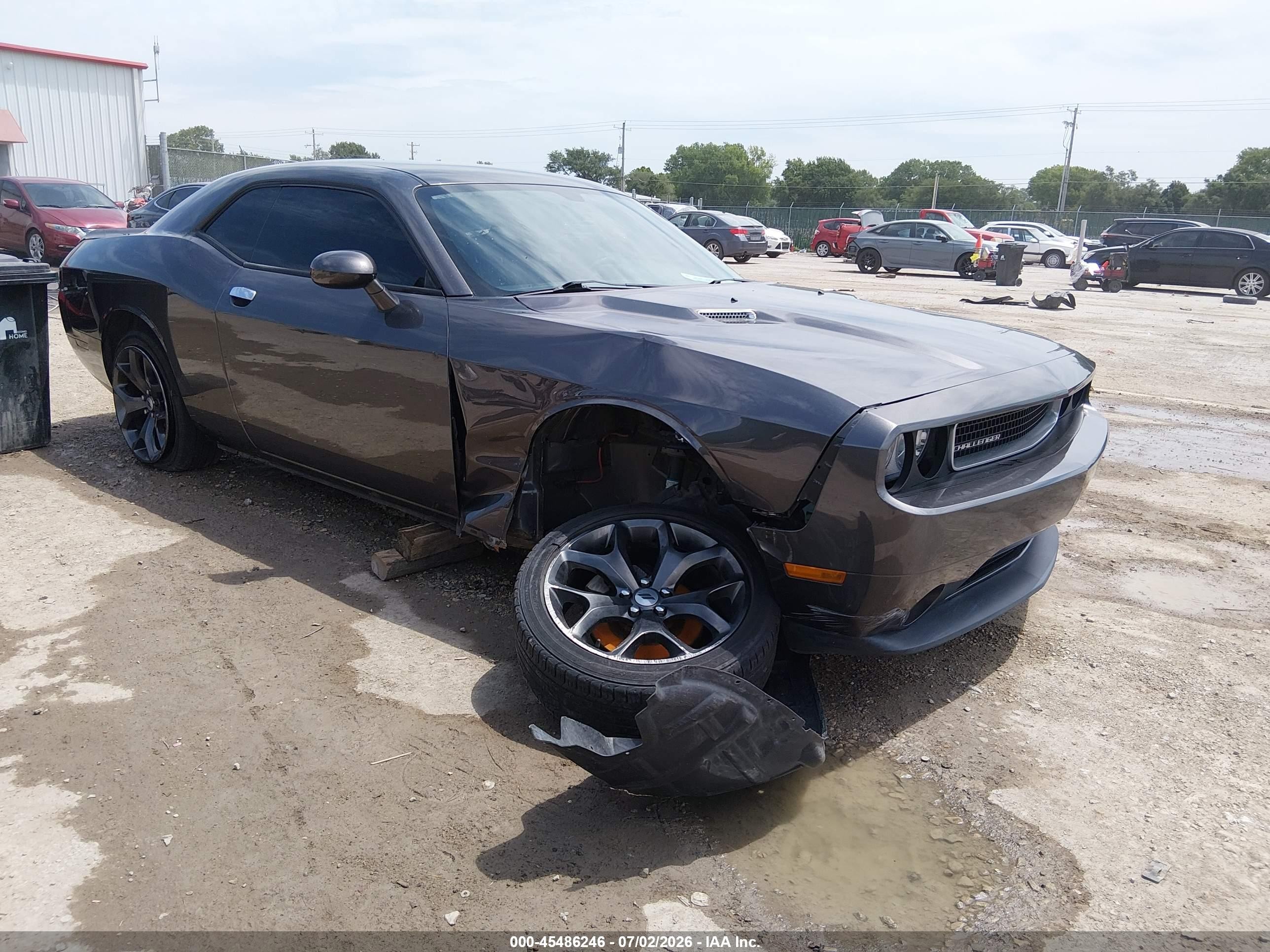2014 Dodge Challenger Sxt Gray vin: 2C3CDYAG3EH224690