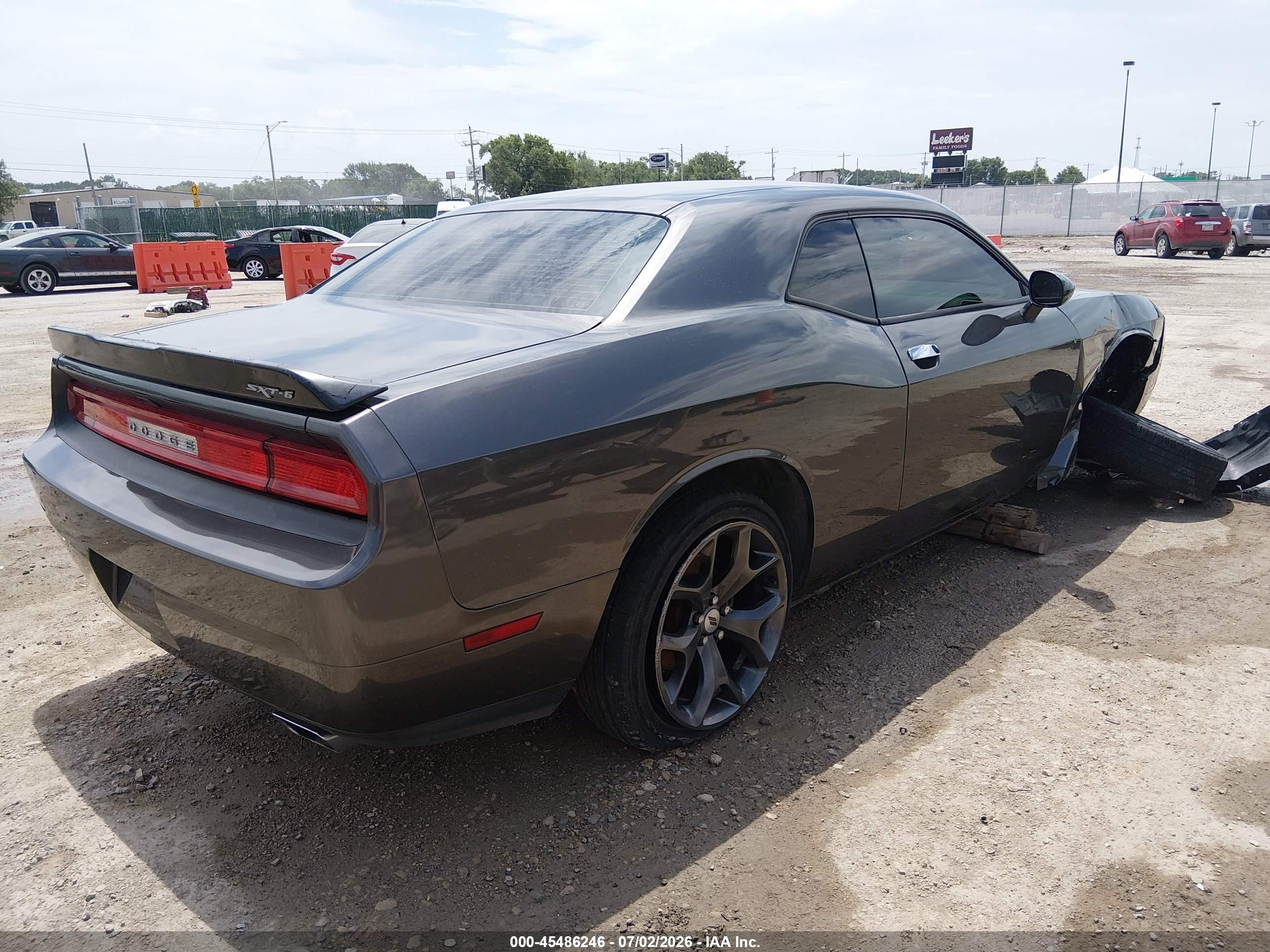 2014 Dodge Challenger Sxt Gray vin: 2C3CDYAG3EH224690