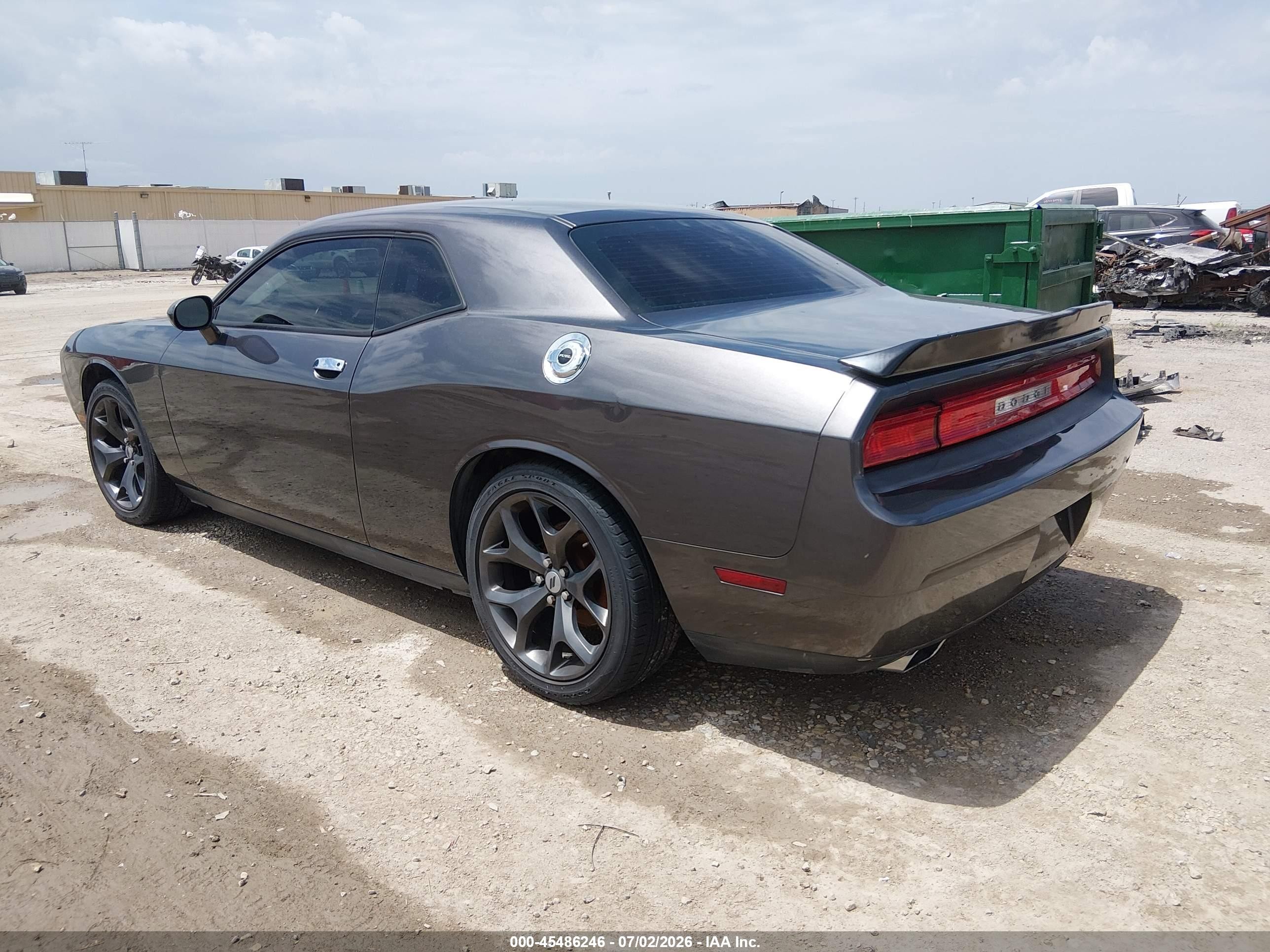 2014 Dodge Challenger Sxt Gray vin: 2C3CDYAG3EH224690