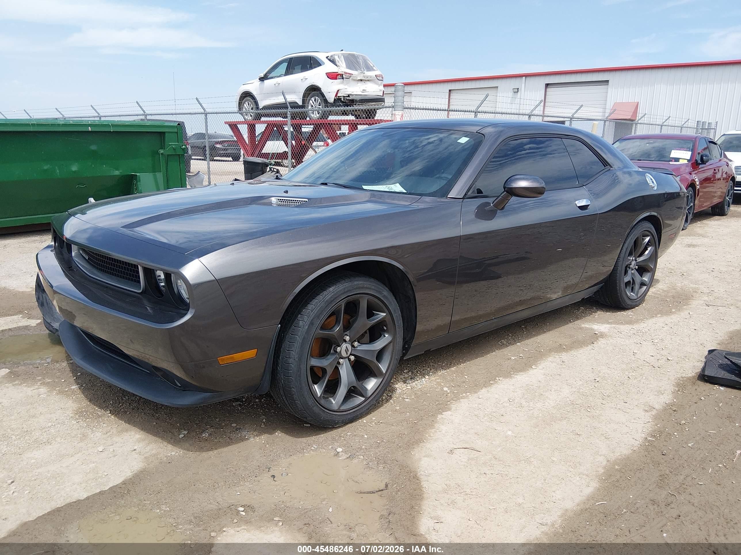 2014 Dodge Challenger Sxt Gray vin: 2C3CDYAG3EH224690