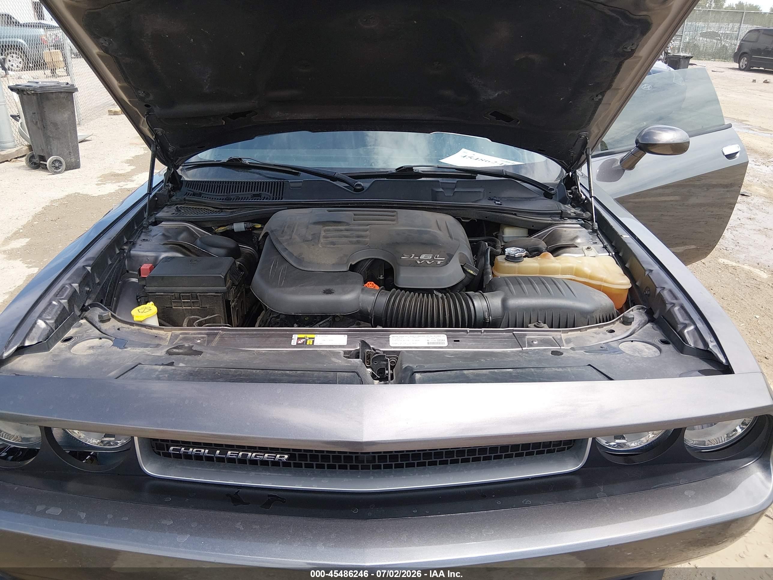 2014 Dodge Challenger Sxt Gray vin: 2C3CDYAG3EH224690