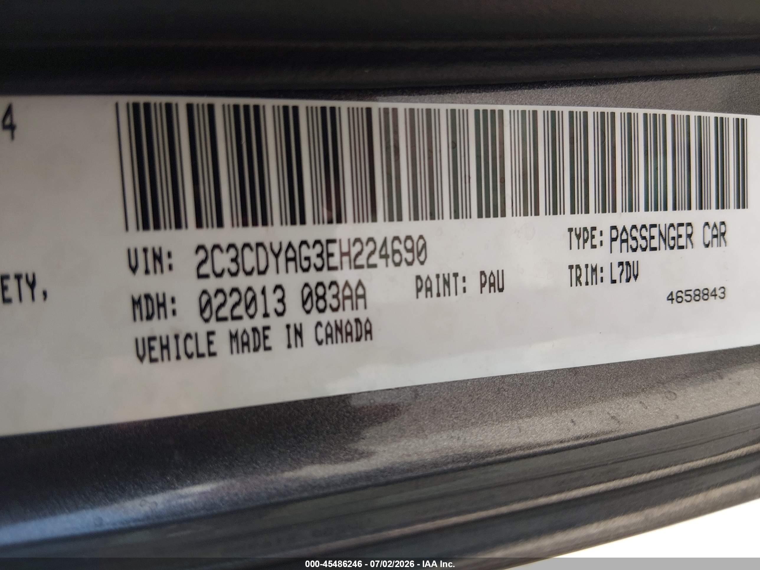 2014 Dodge Challenger Sxt Gray vin: 2C3CDYAG3EH224690