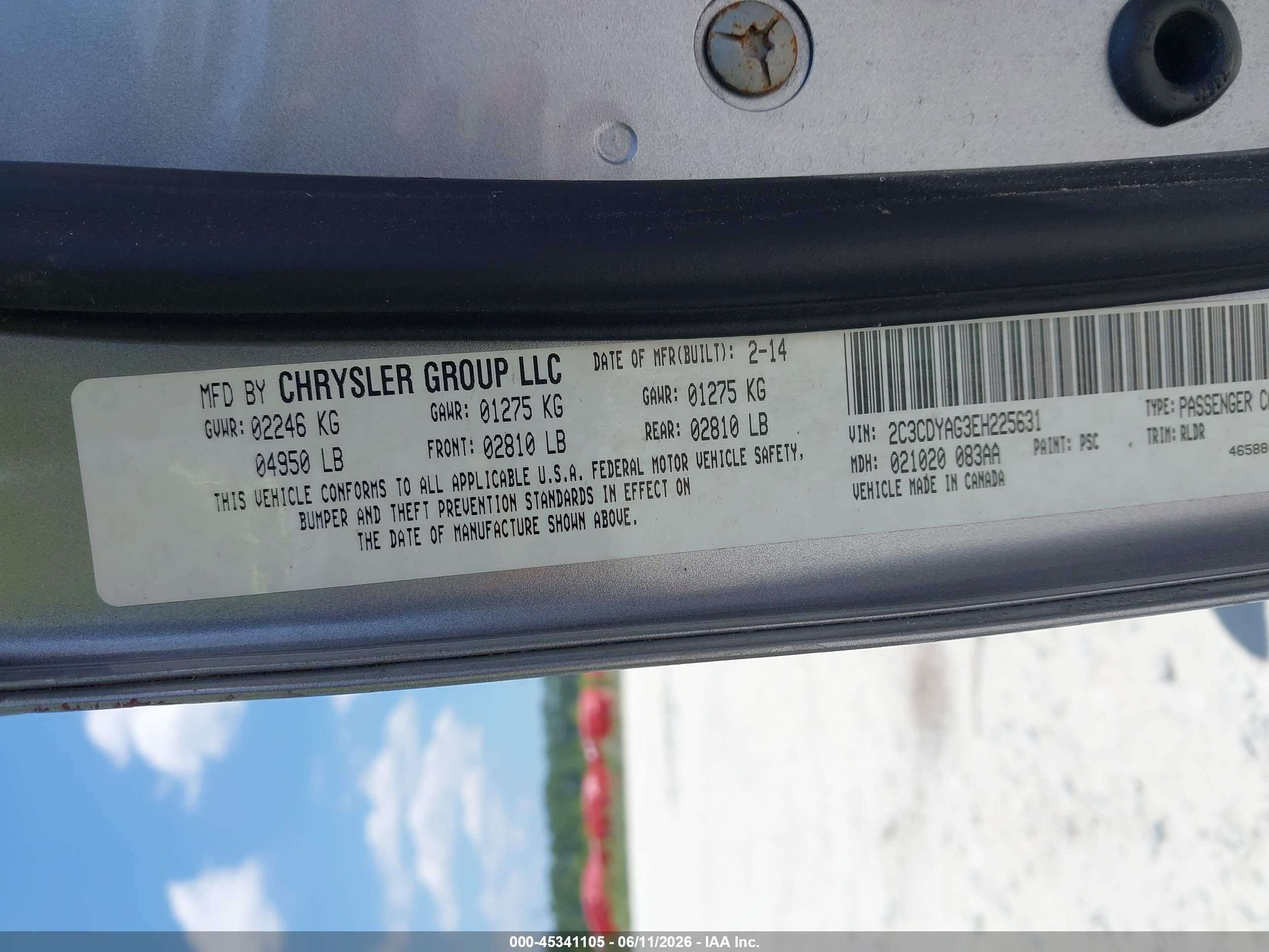2014 Dodge Challenger Sxt Plus Silver vin: 2C3CDYAG3EH225631
