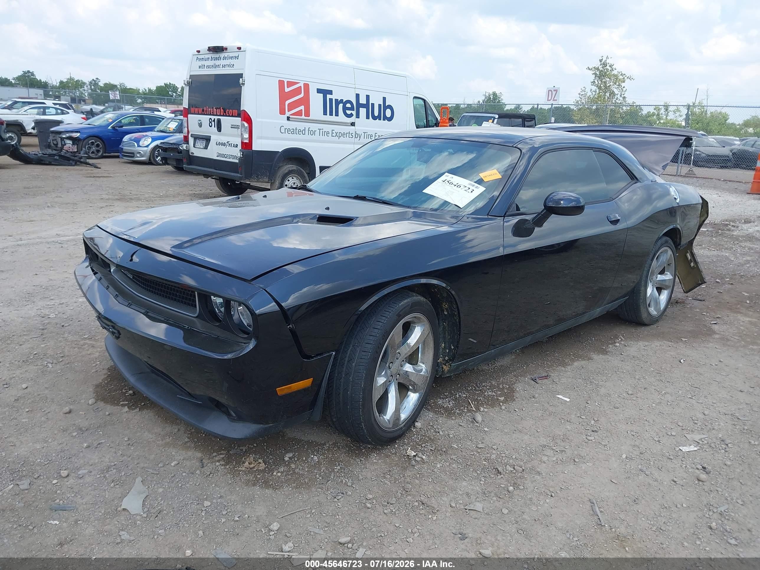 2014 Dodge Challenger Sxt Plus Black vin: 2C3CDYAG3EH299356