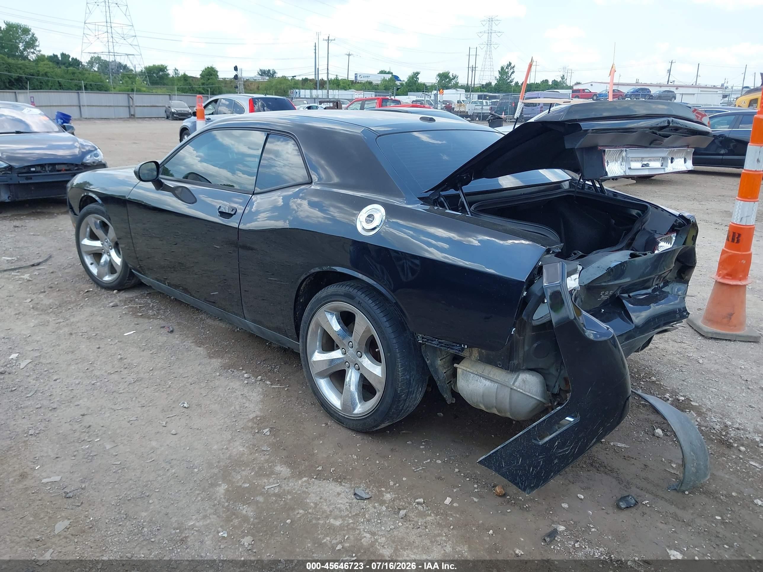 2014 Dodge Challenger Sxt Plus Black vin: 2C3CDYAG3EH299356