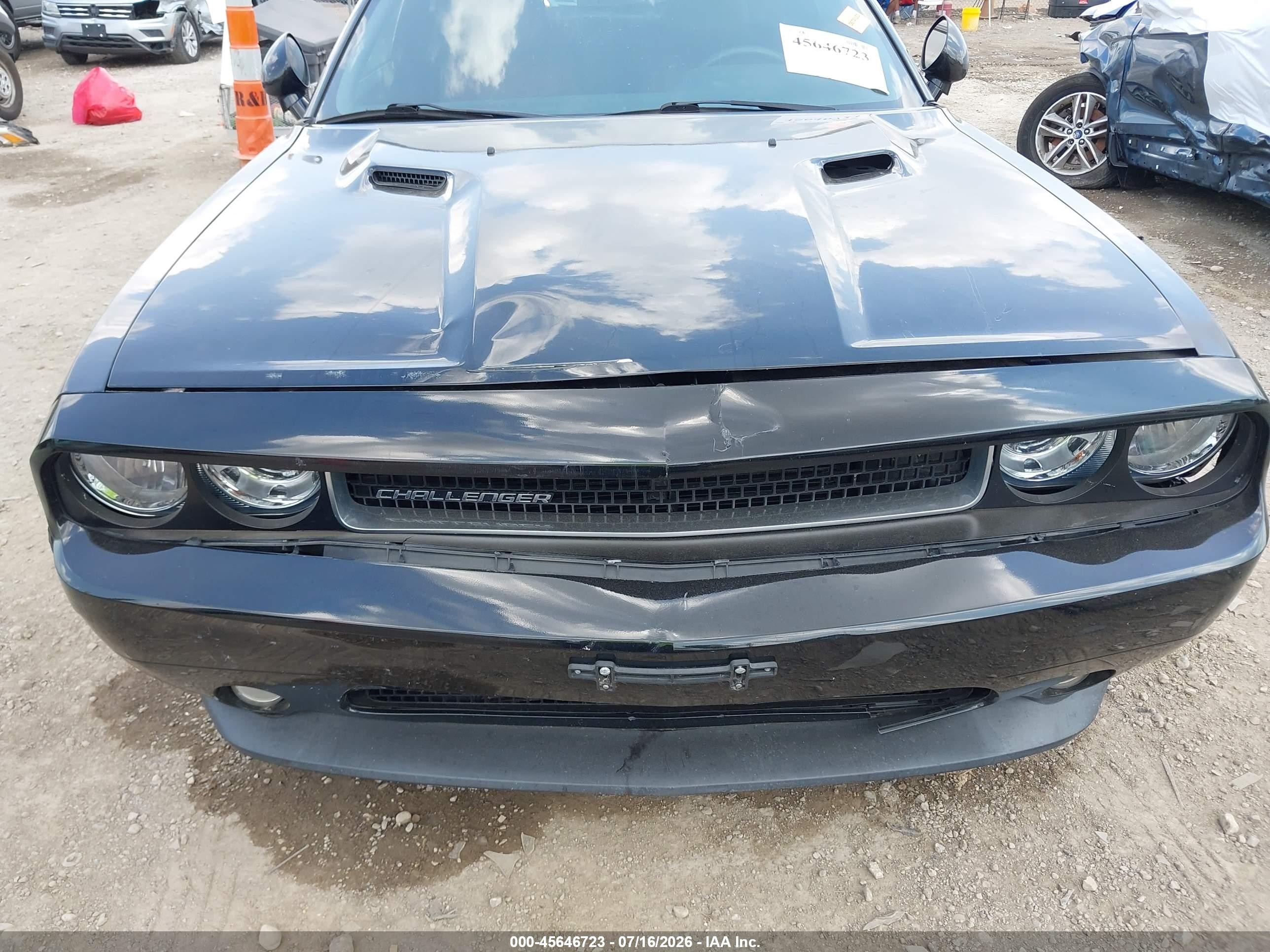 2014 Dodge Challenger Sxt Plus Black vin: 2C3CDYAG3EH299356