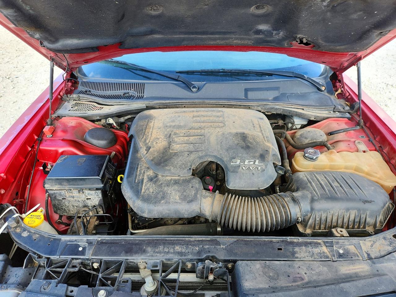 2012 Dodge Challenger Sxt Red vin: 2C3CDYAG4CH206731