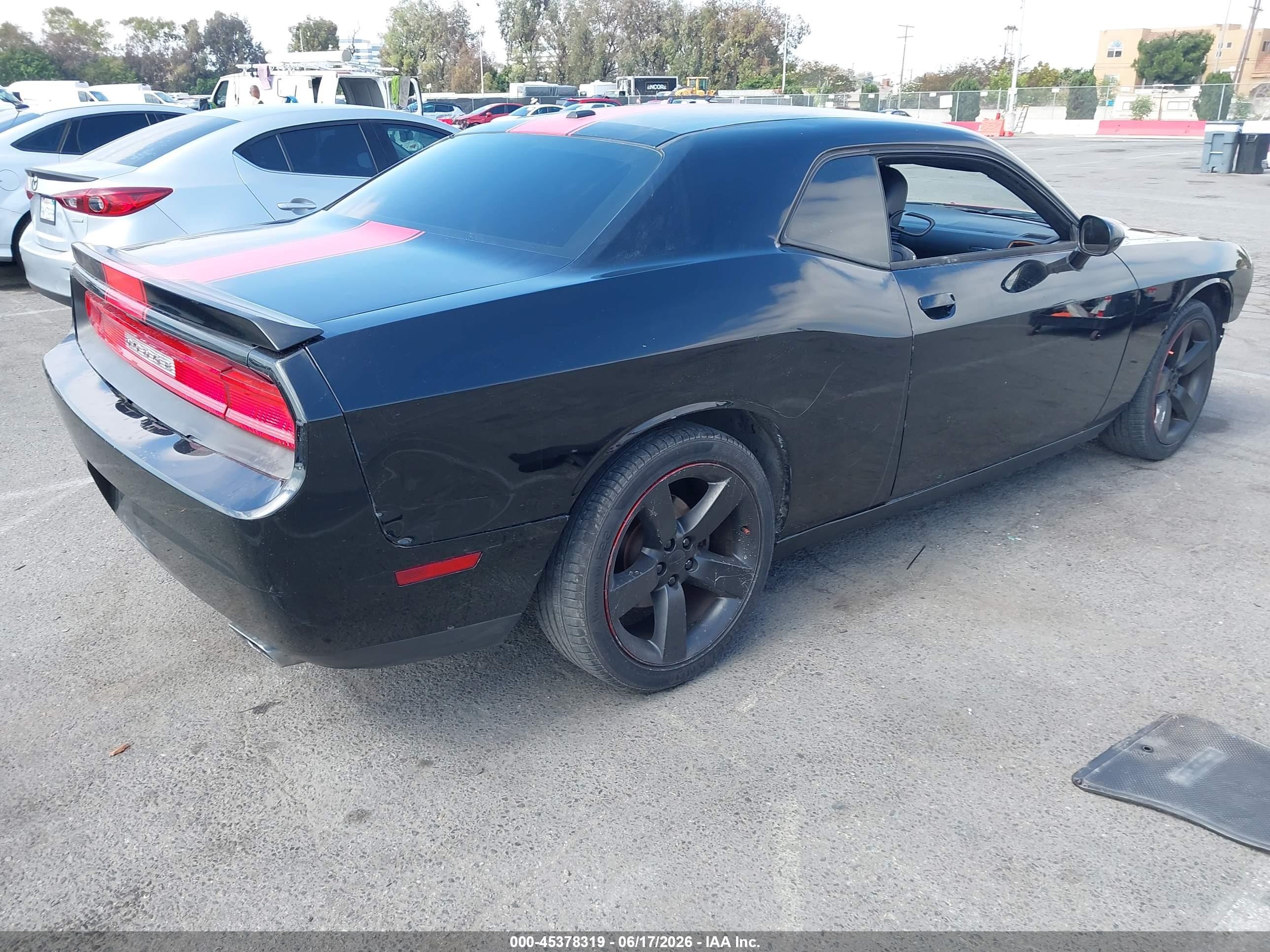 2012 Dodge Challenger Sxt Black vin: 2C3CDYAG4CH243861