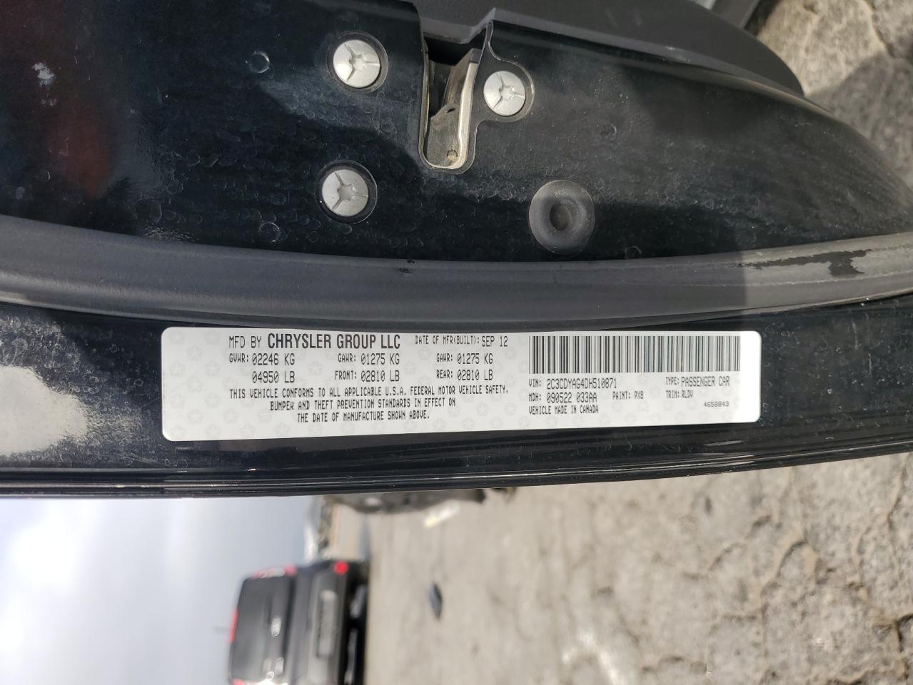 2013 Dodge Challenger Sxt Black vin: 2C3CDYAG4DH510871