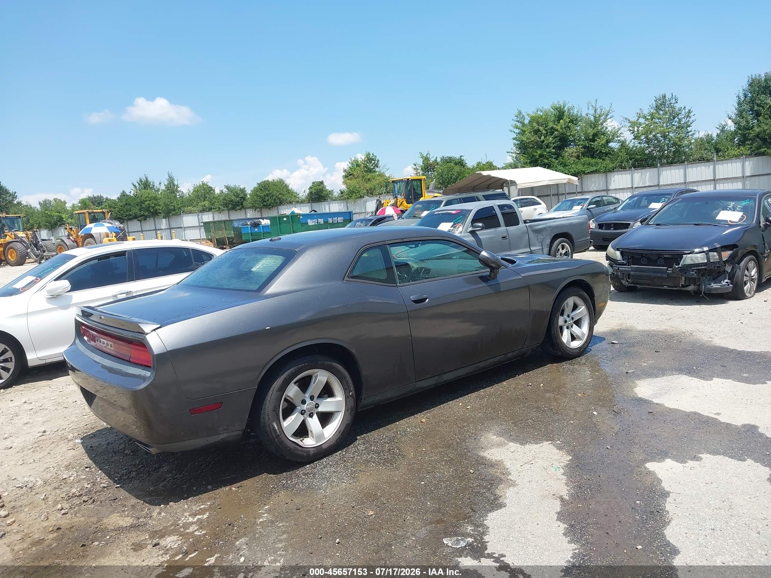 2013 Dodge Challenger Sxt Gray vin: 2C3CDYAG4DH631075