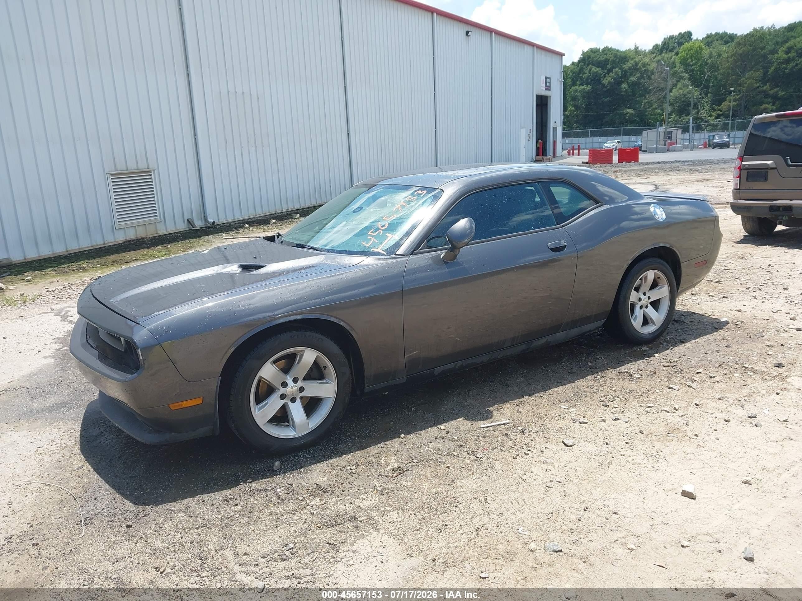 2013 Dodge Challenger Sxt Gray vin: 2C3CDYAG4DH631075