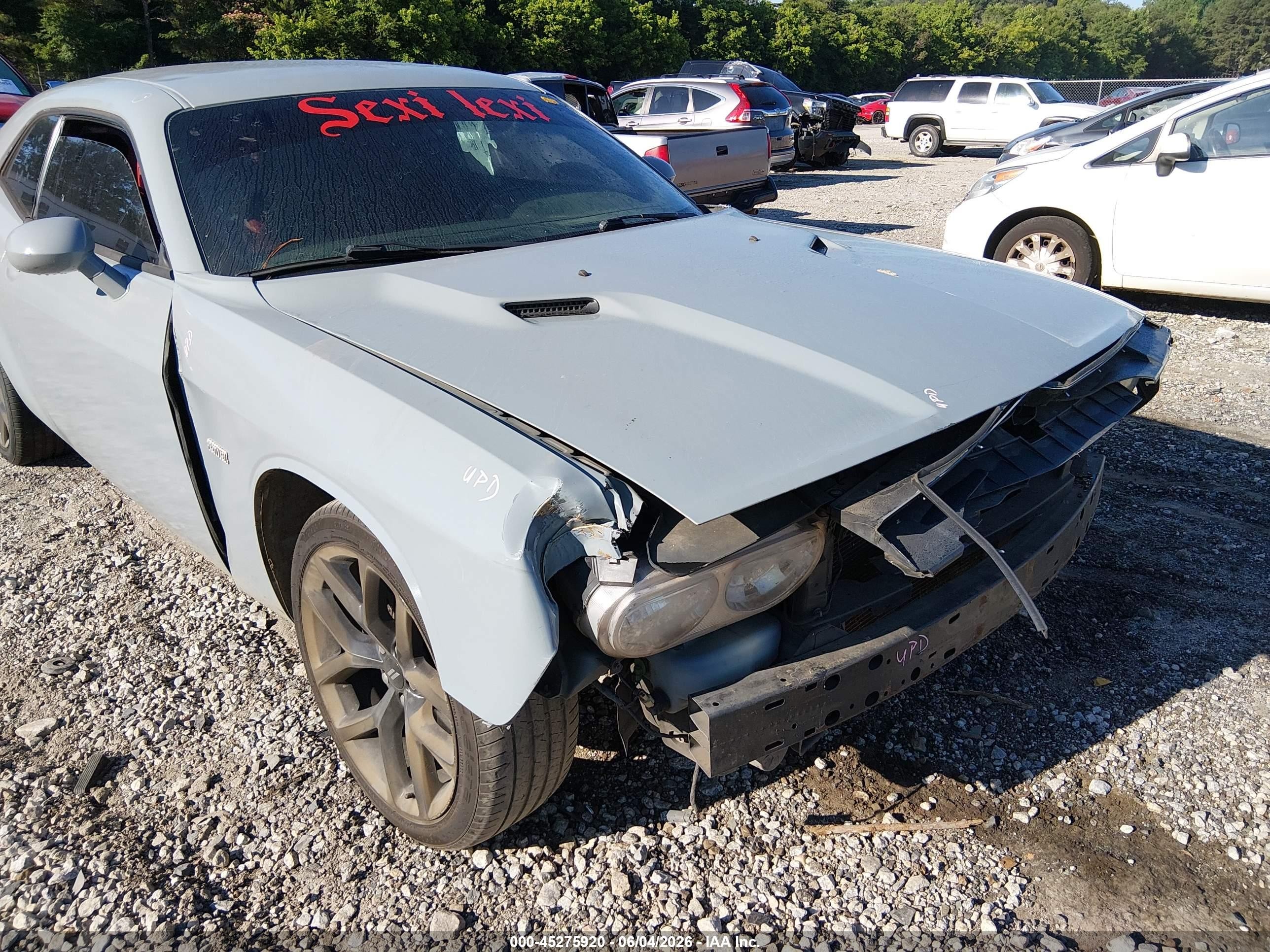 2013 Dodge Challenger Sxt Gray vin: 2C3CDYAG4DH676498