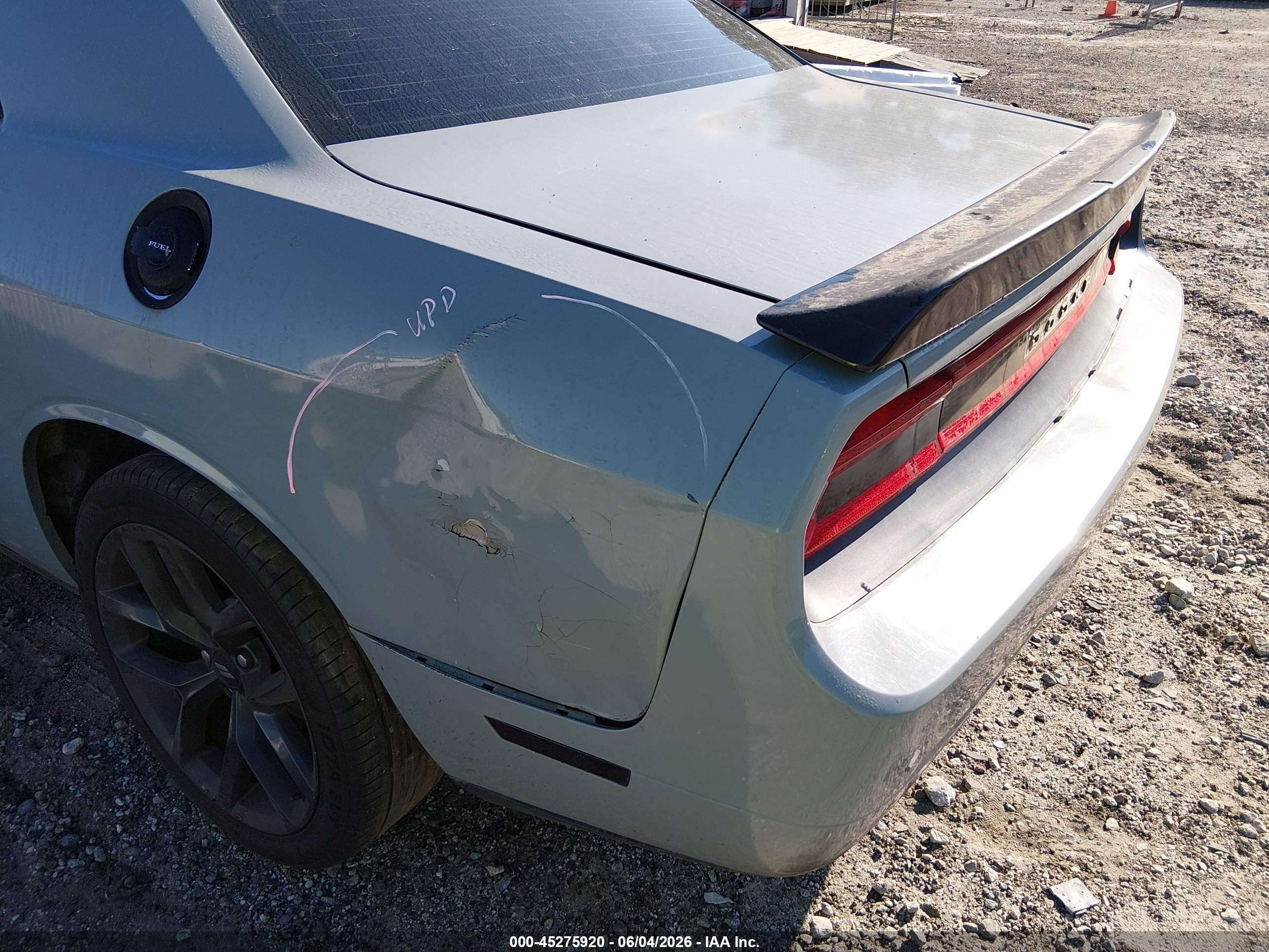 2013 Dodge Challenger Sxt Gray vin: 2C3CDYAG4DH676498
