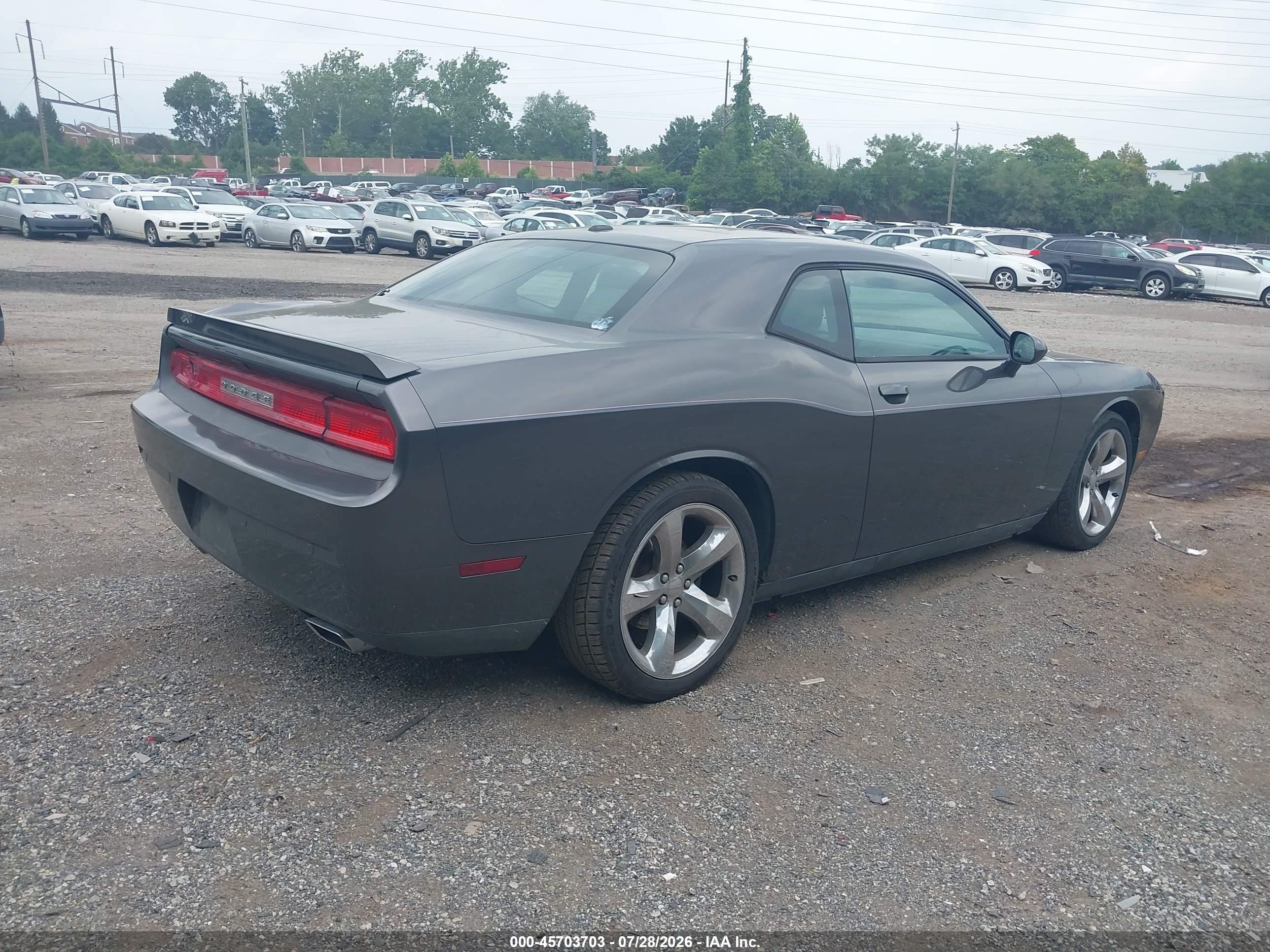 2013 Dodge Challenger Sxt Plus Gray vin: 2C3CDYAG4DH723819