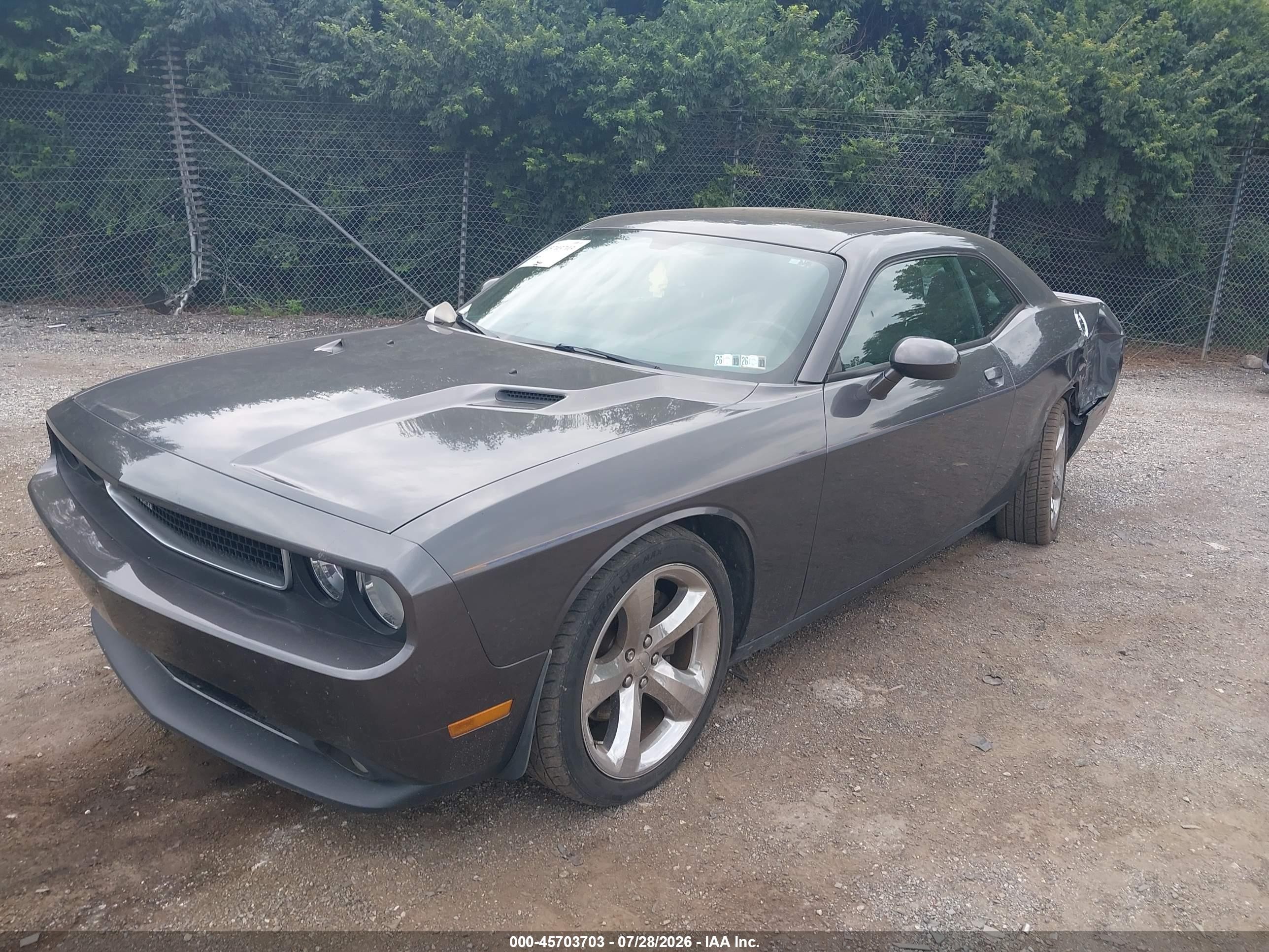 2013 Dodge Challenger Sxt Plus Gray vin: 2C3CDYAG4DH723819