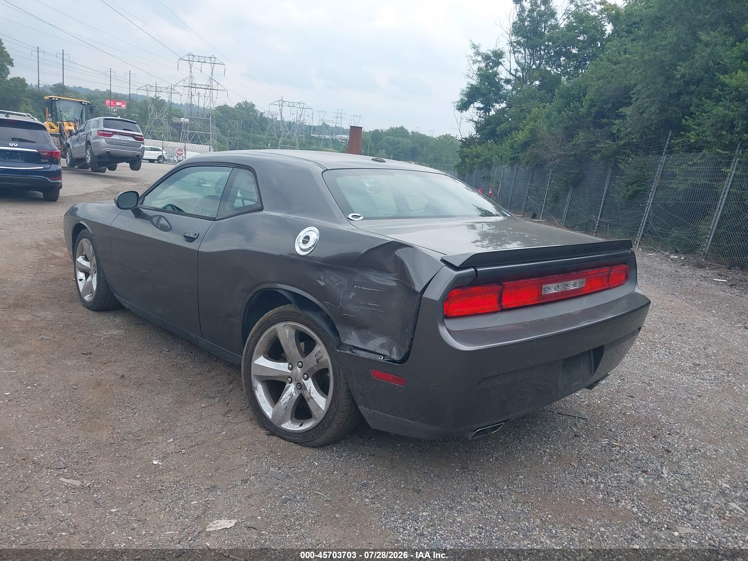 2013 Dodge Challenger Sxt Plus Gray vin: 2C3CDYAG4DH723819