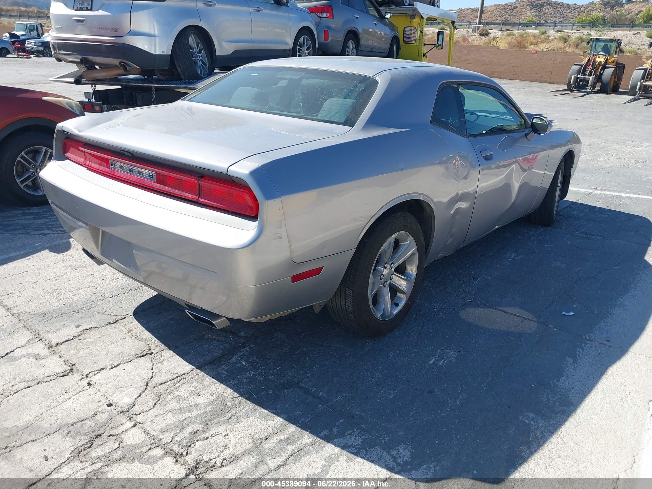 2014 Dodge Challenger Sxt Gray vin: 2C3CDYAG4EH101996