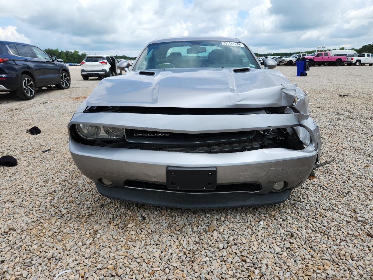 2014 Dodge Challenger Sxt Silver vin: 2C3CDYAG4EH110701