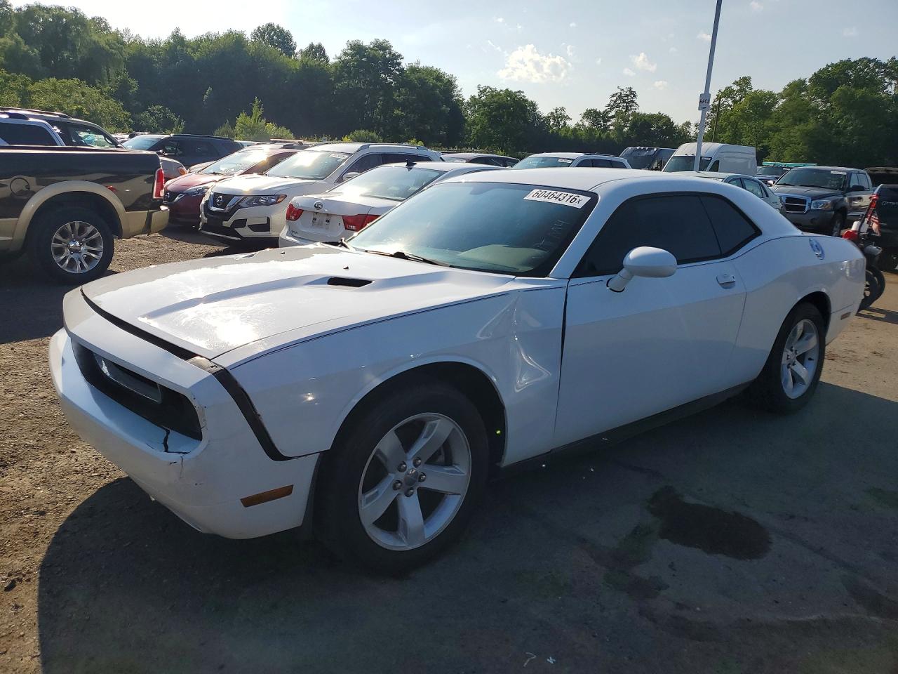 2014 Dodge Challenger Sxt White vin: 2C3CDYAG4EH127109