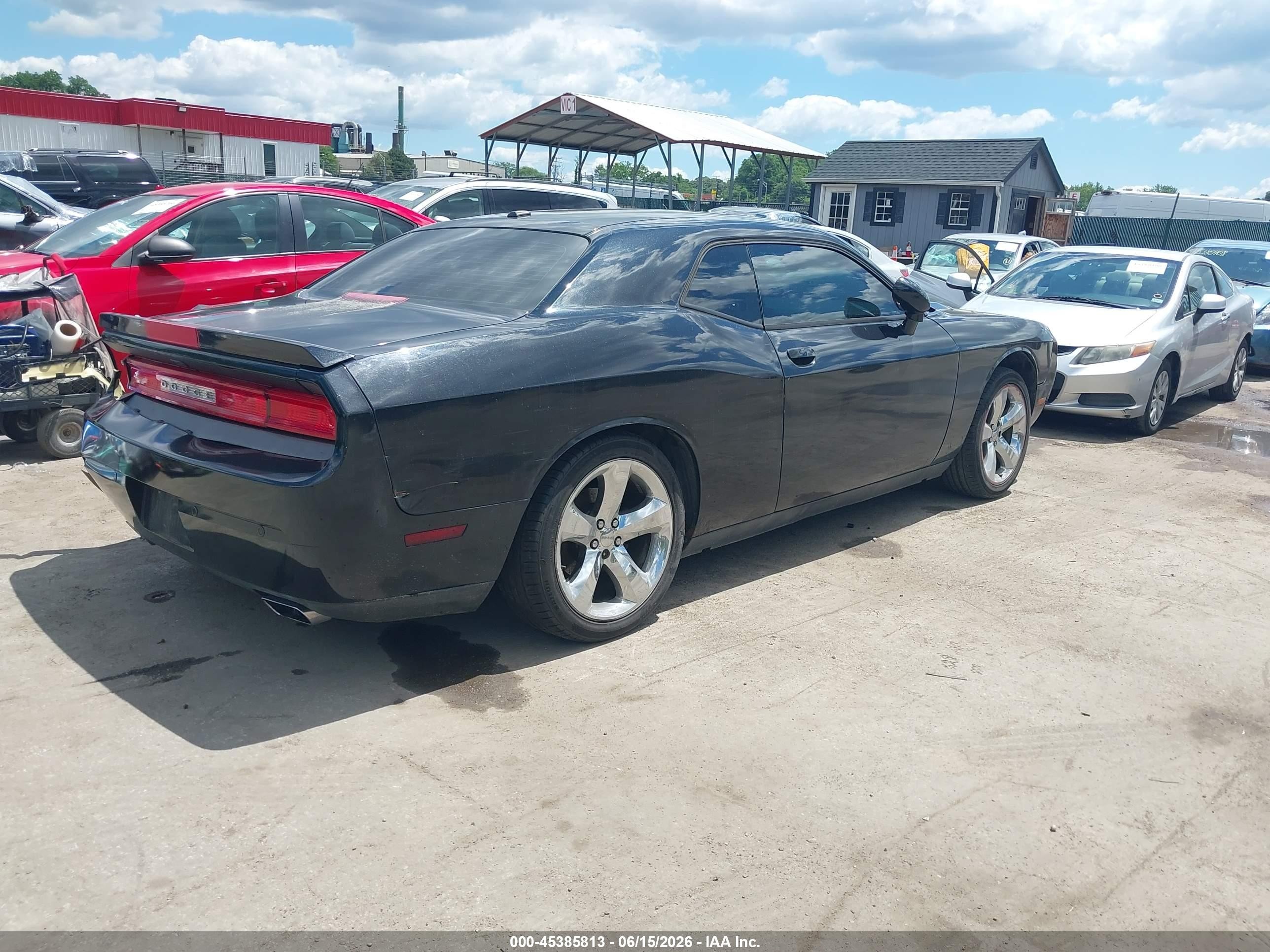 2014 Dodge Challenger Sxt Plus Black vin: 2C3CDYAG4EH225184