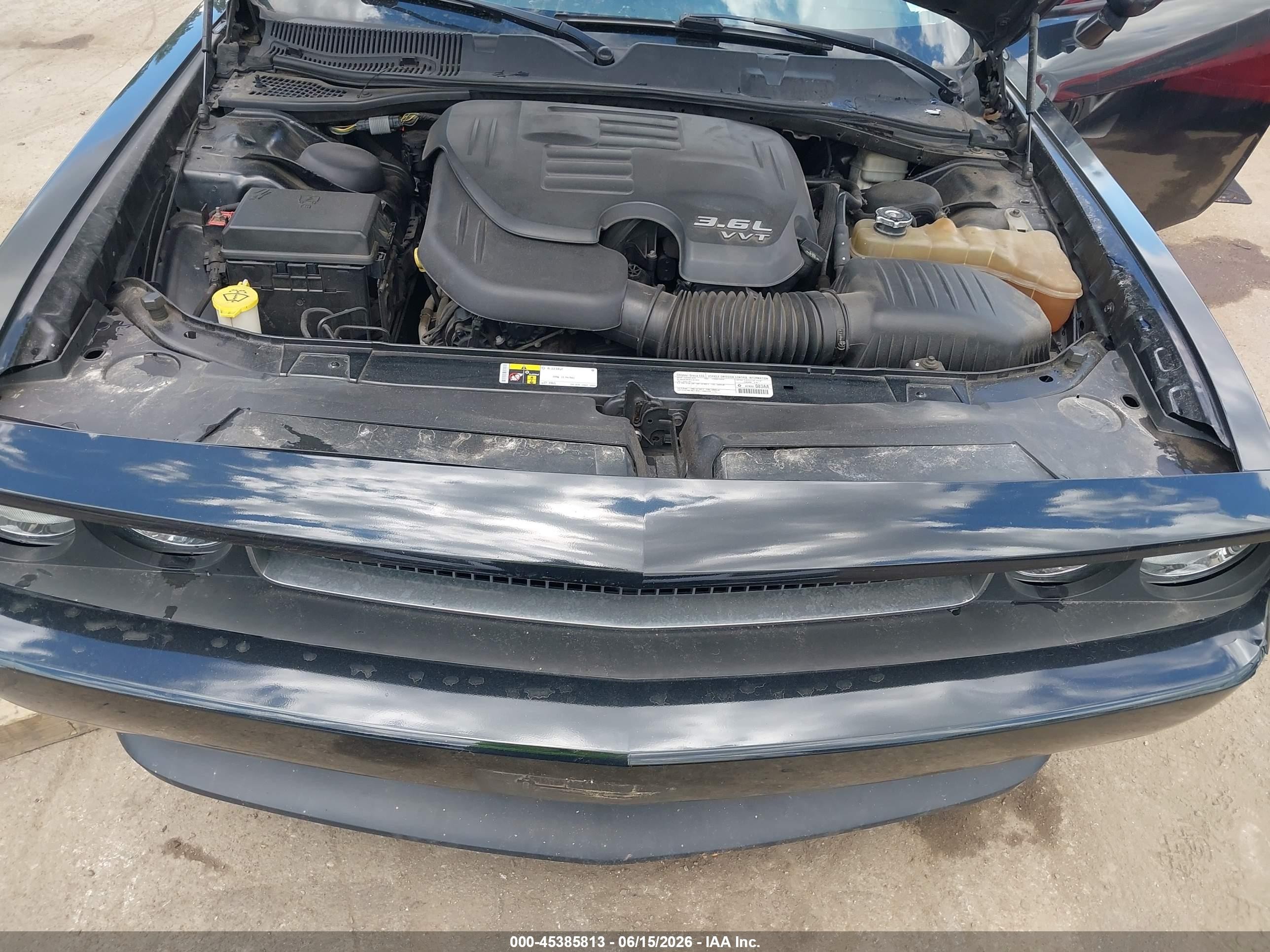 2014 Dodge Challenger Sxt Plus Black vin: 2C3CDYAG4EH225184