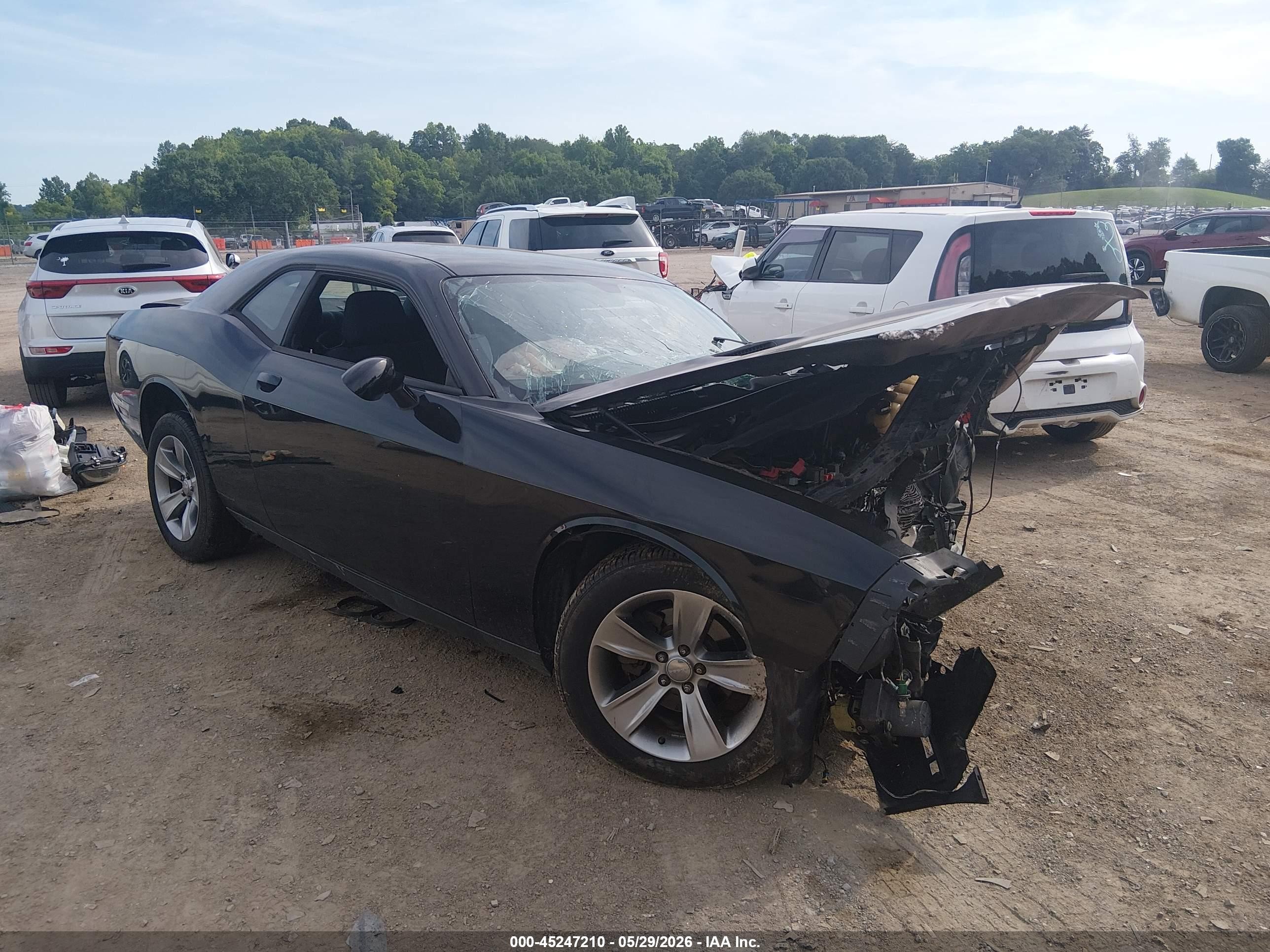 2014 Dodge Challenger Sxt Black vin: 2C3CDYAG4EH289709
