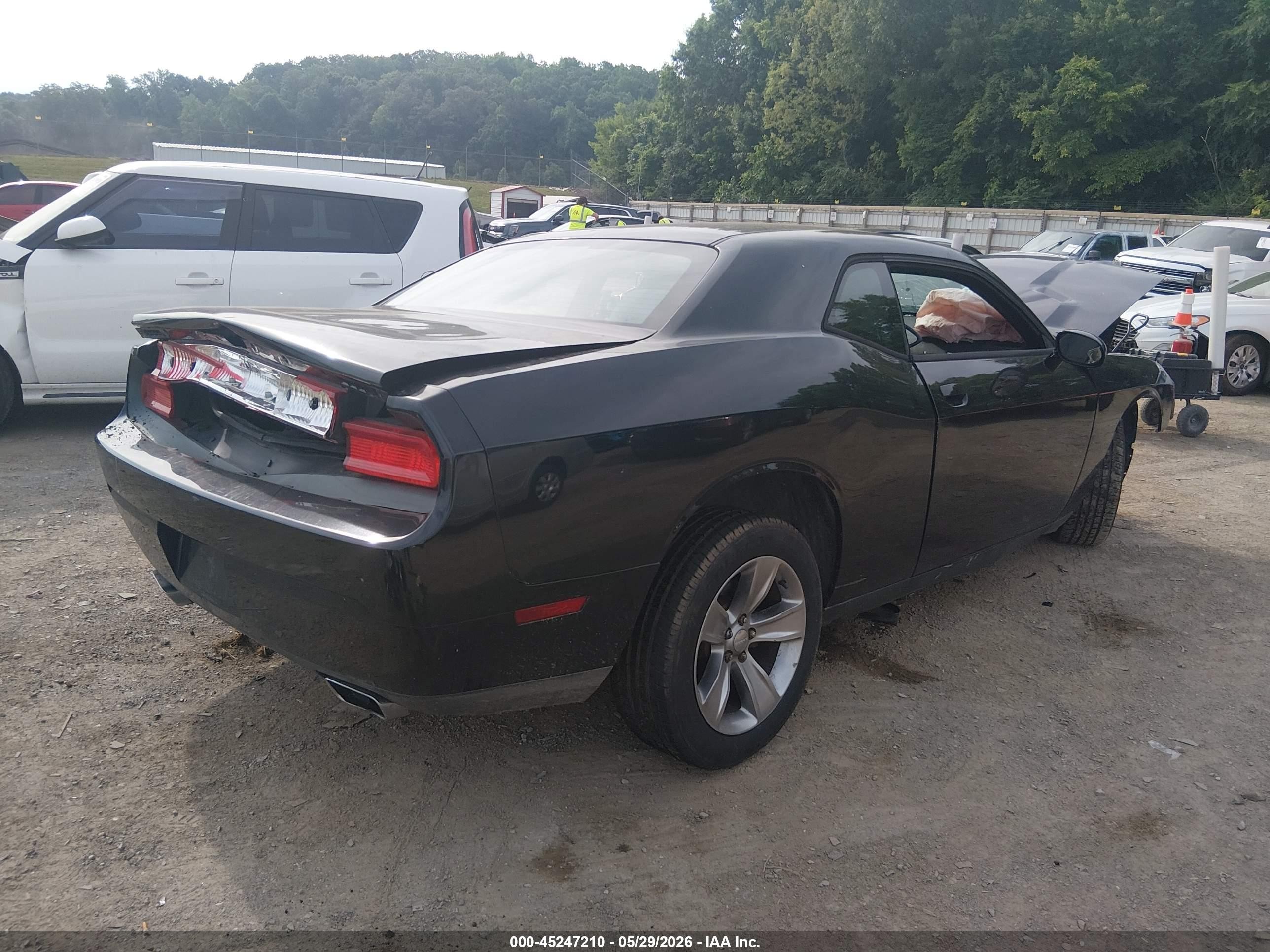 2014 Dodge Challenger Sxt Black vin: 2C3CDYAG4EH289709
