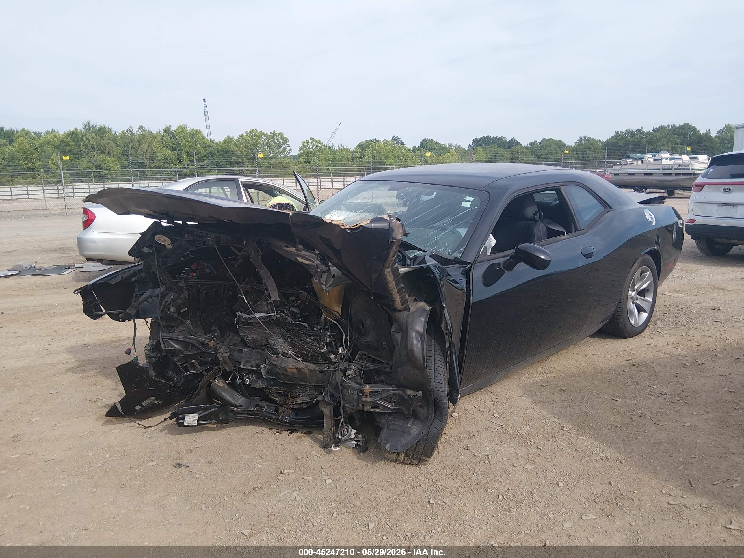 2014 Dodge Challenger Sxt Black vin: 2C3CDYAG4EH289709