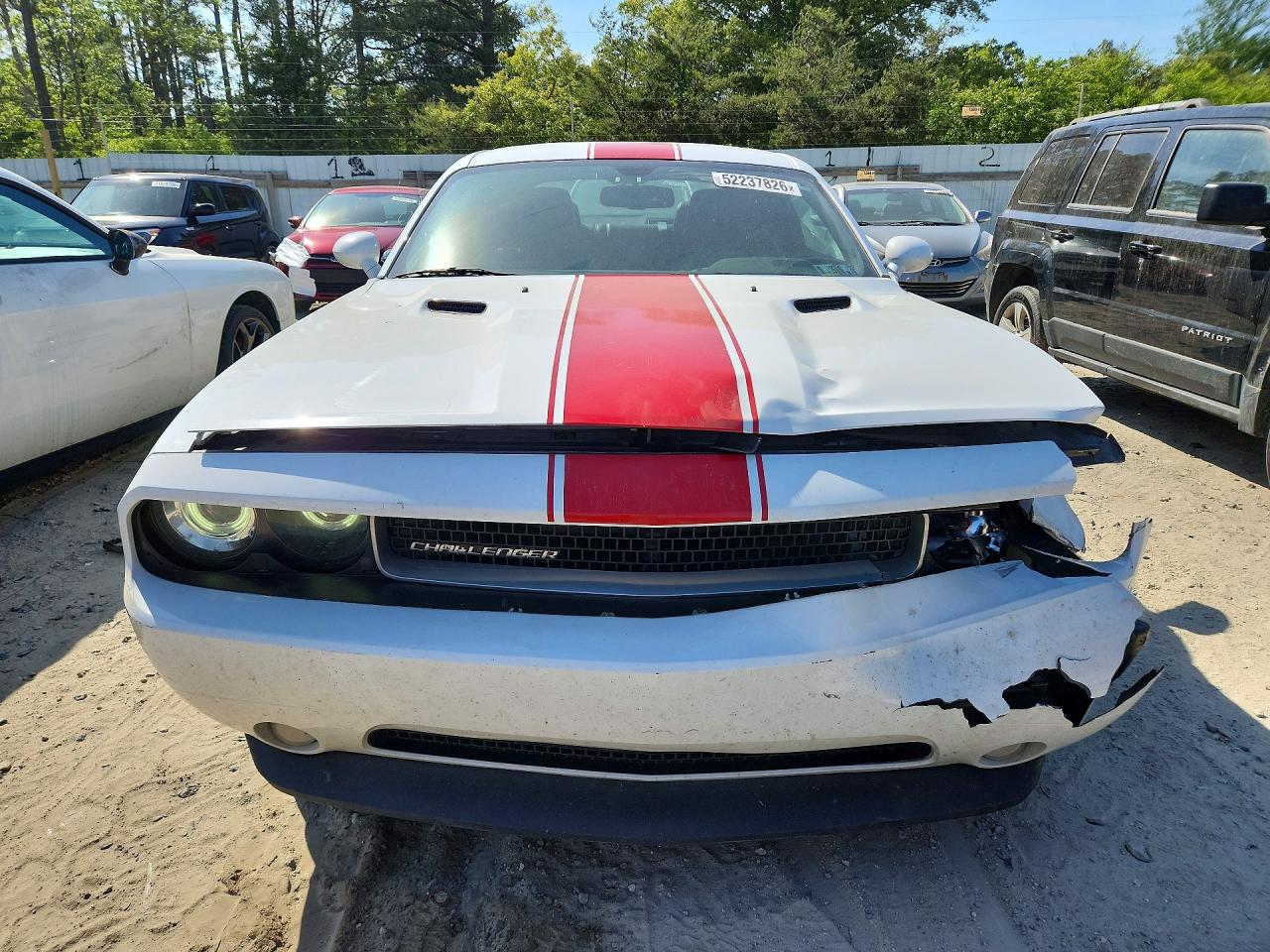 2014 Dodge Challenger Sxt White vin: 2C3CDYAG4EH293470