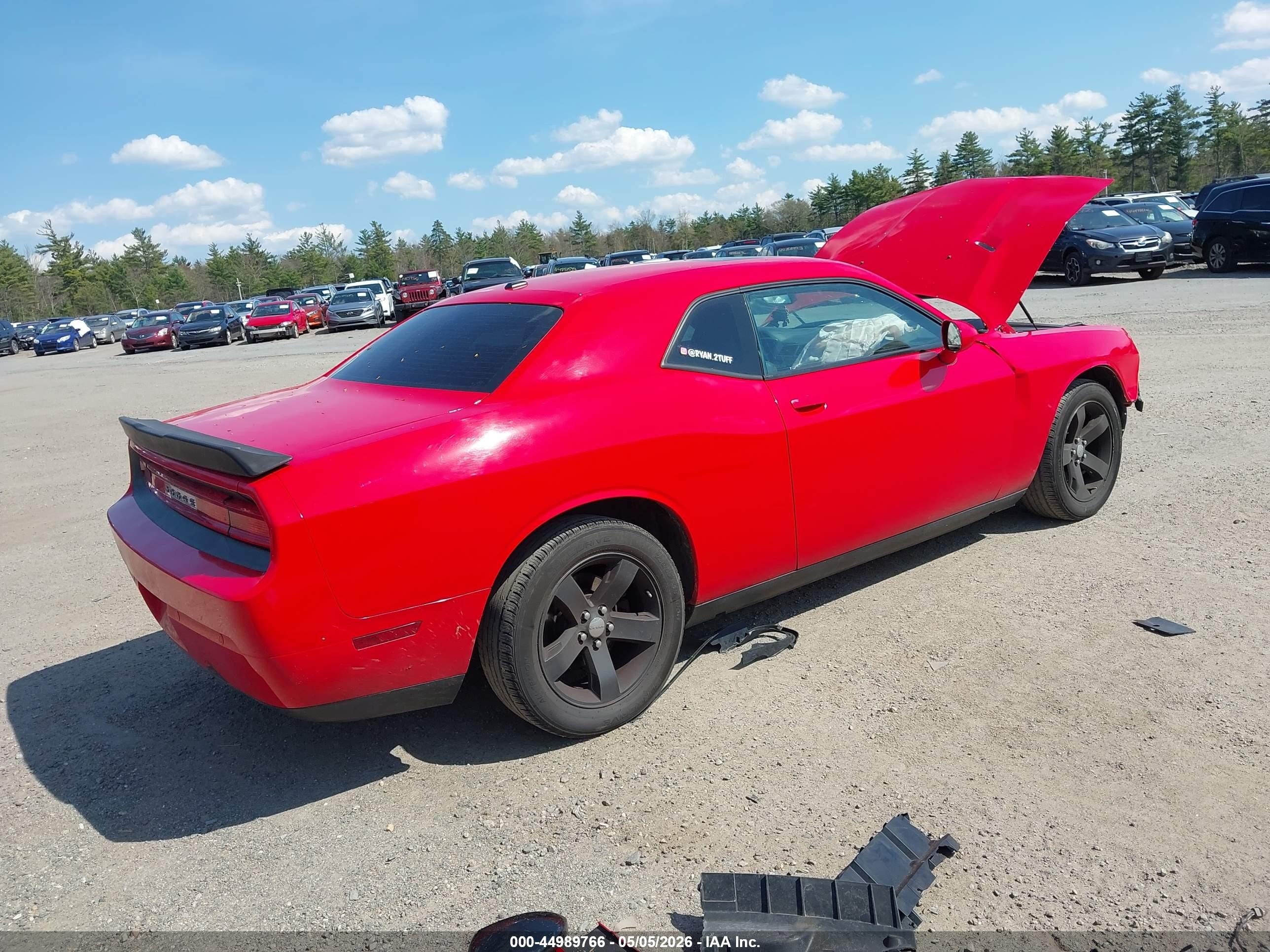 2014 Dodge Challenger Sxt Plus Красный vin: 2C3CDYAG4EH306640